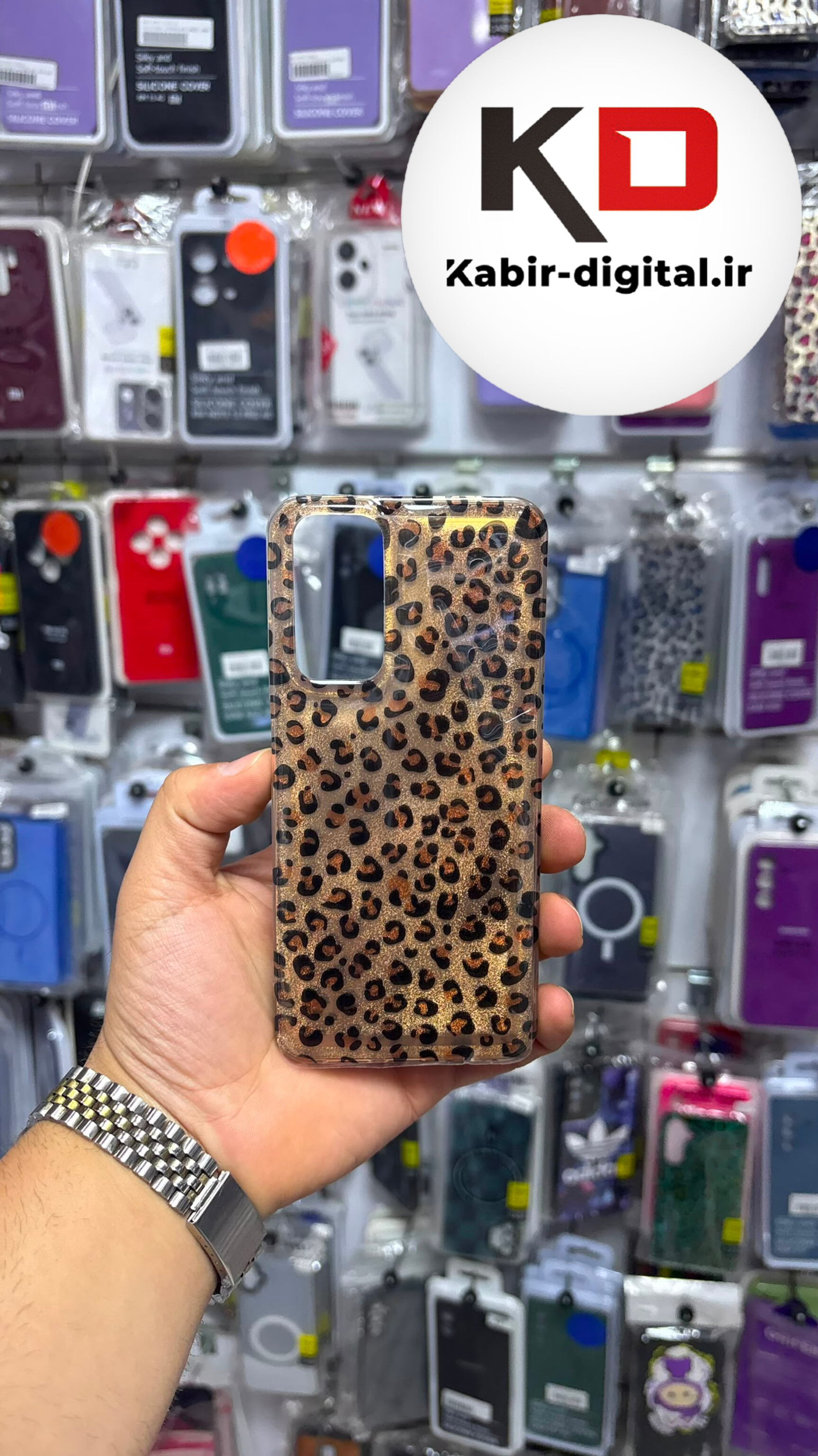 قاب گوشی Redmi Note 11 / Note 11s شیائومی سیلیکونی IMD لیزری دورمات ایربگ دار دکمه کرومی لاکچری سخت HARD طرح پلنگی