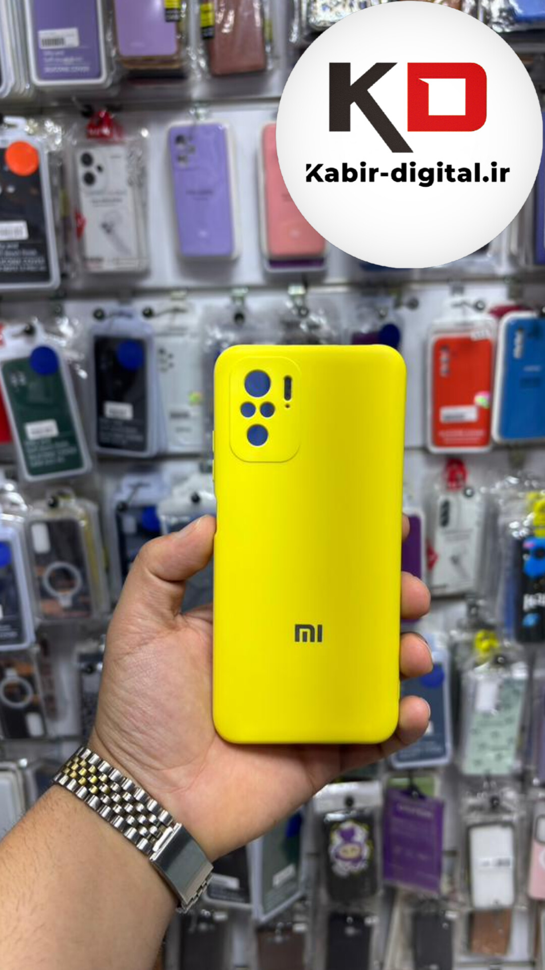 قاب گوشی Redmi Note 10s /Note 10 /  POCO M5s شیائومی سیلیکونی اورجینال درجه یک داخل پارچه زیر بسته محافظ لنزدار زرد