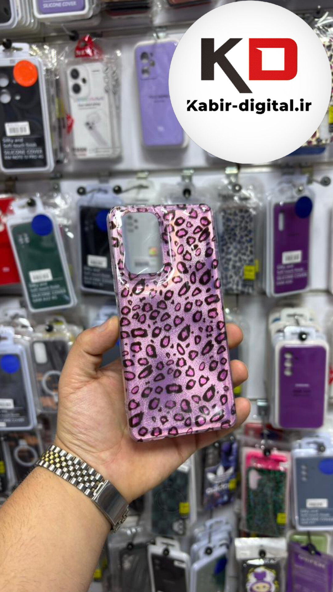 قاب گوشی Redmi Note 10 pro شیائومی سیلیکونی IMD لیزری دورمات ایربگ دار دکمه کرومی لاکچری سخت HARD طرح پلنگی