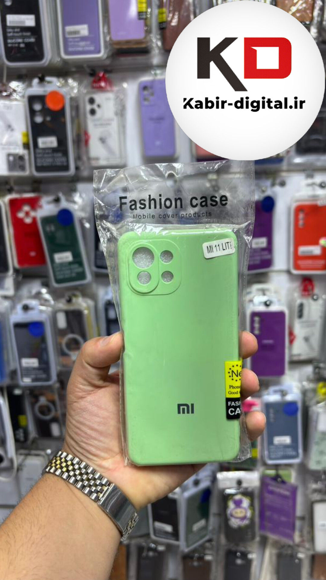 قاب گوشی MI 11 Lite شیائومی سیلیکونی اورجینال درجه یک داخل پارچه زیر بسته محافظ لنزدار