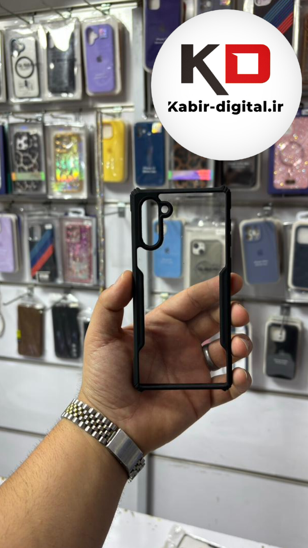 قاب گوشی Galaxy Note 10 سامسونگ آیپکی iPaky طرح پشت طلق شفاف دور ژله ای ایربگ دار محافظ لنز دار مشکی