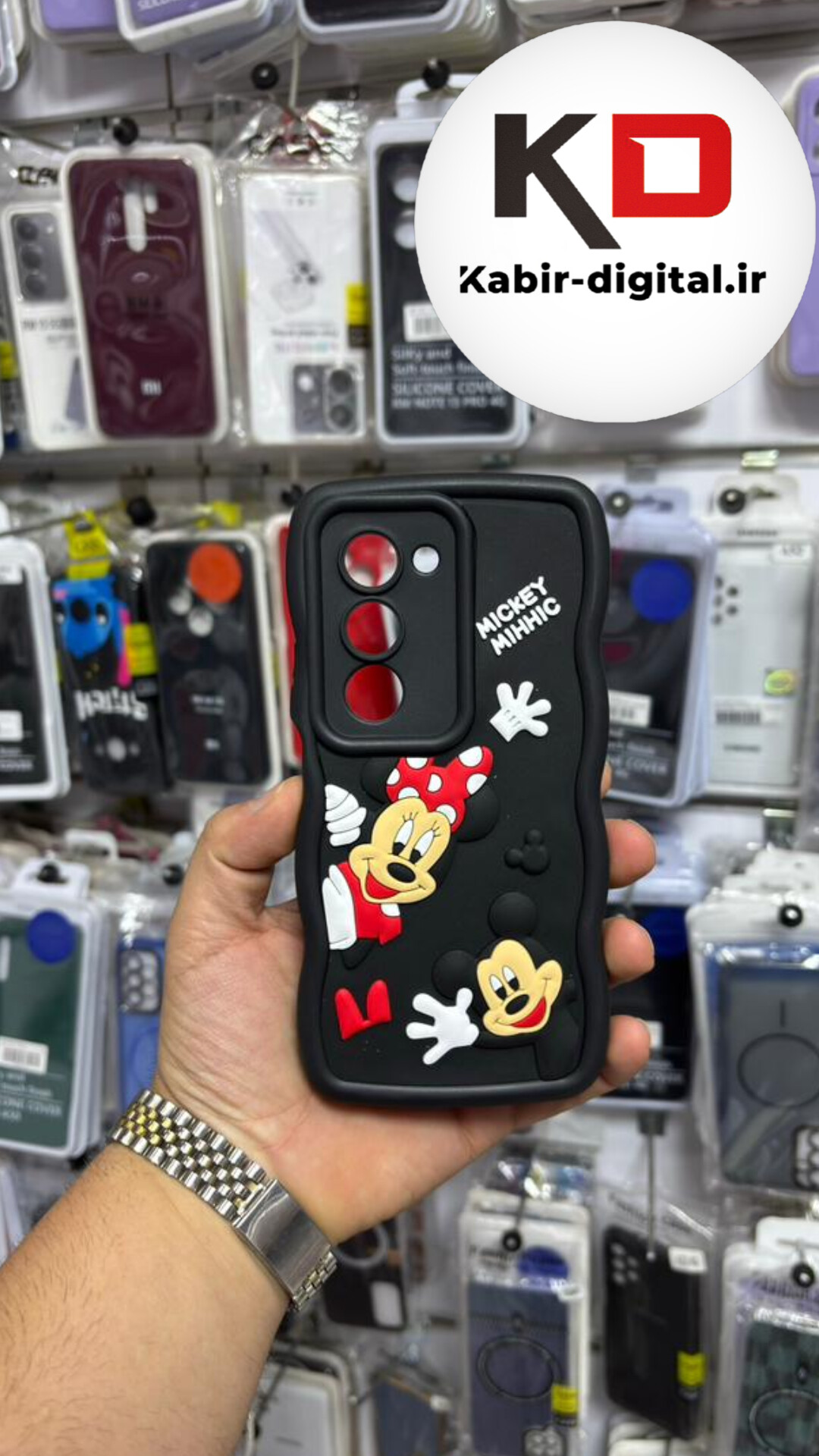 قاب گوشی Redmi 15 شیائومی طرح  Solid Case ضد ضربه عروسکی منحنی برجسته  محافظ لنز دار