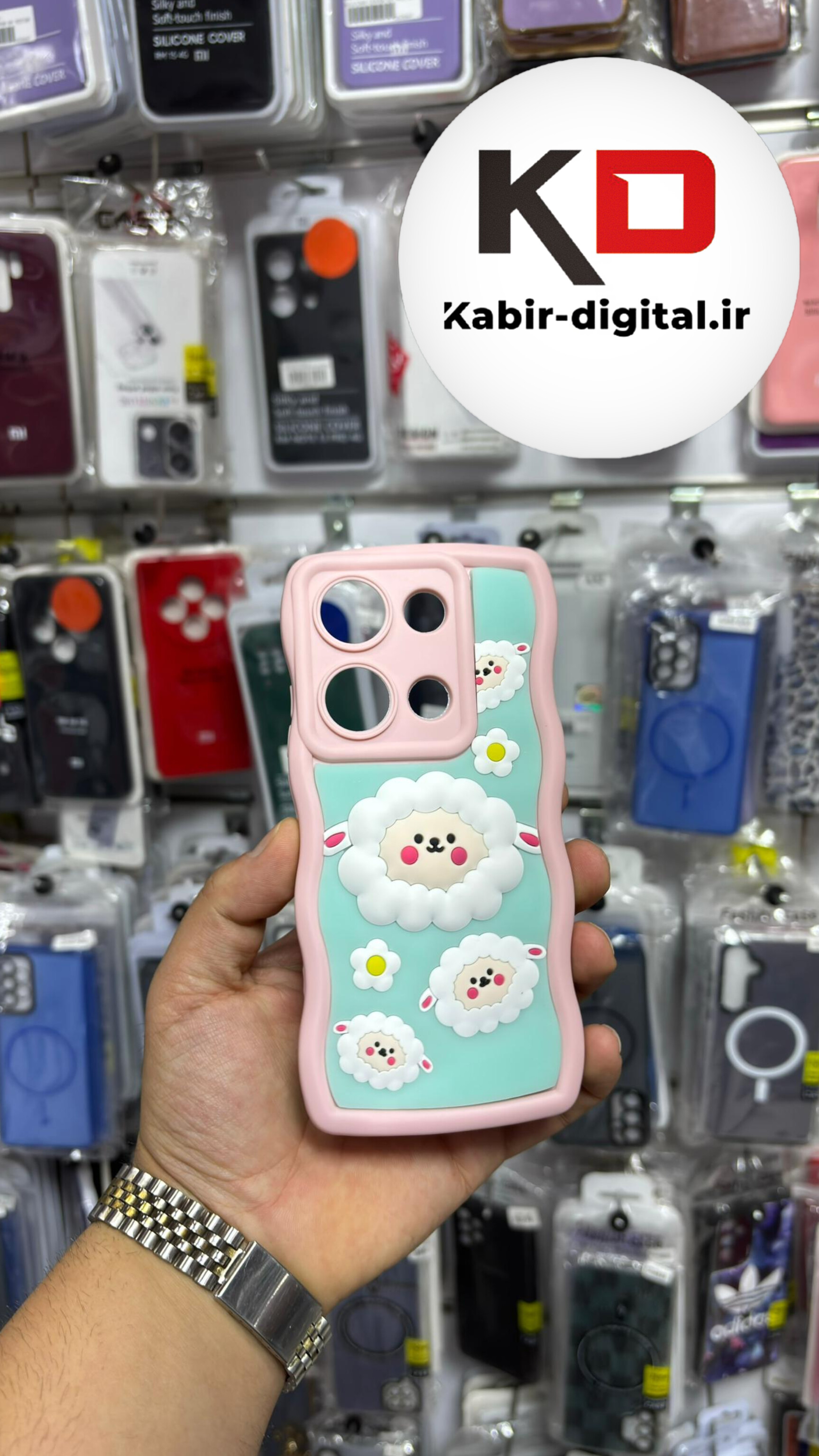 قاب گوشی Redmi Note 13 Pro 4G /Note 14S /POCO M6 Pro شیائومی سیلیکونی طرح  Solid Case ضد ضربه عروسکی منحنی برجسته  محافظ لنز دار