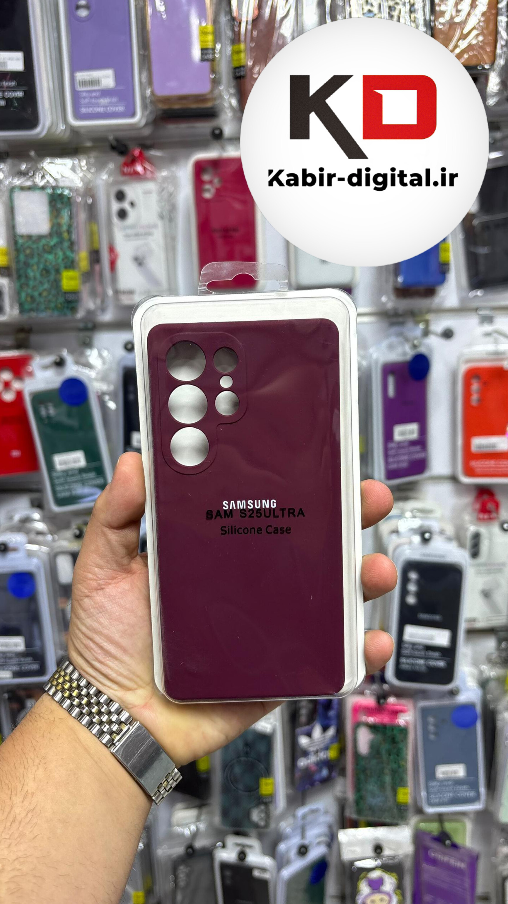 قاب گوشی Galaxy S25  Ultraسامسونگ سیلیکونی اورجینال درجه یک داخل پارچه زیر بسته محافظ لنزدار