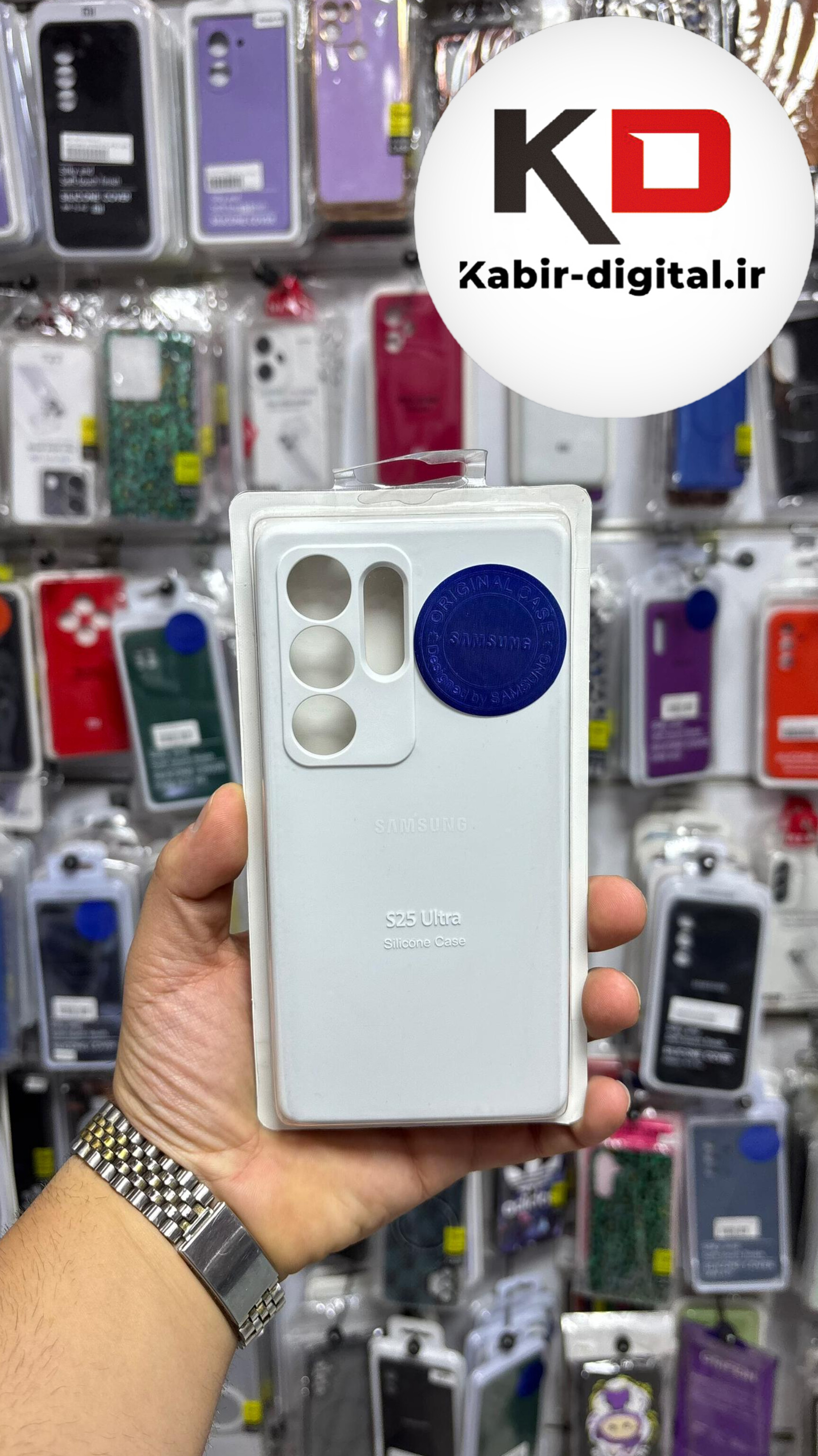 قاب گوشی Galaxy S25 Ultraسامسونگ سیلیکونی اورجینال درجه یک داخل پارچه زیر بسته محافظ لنزدار