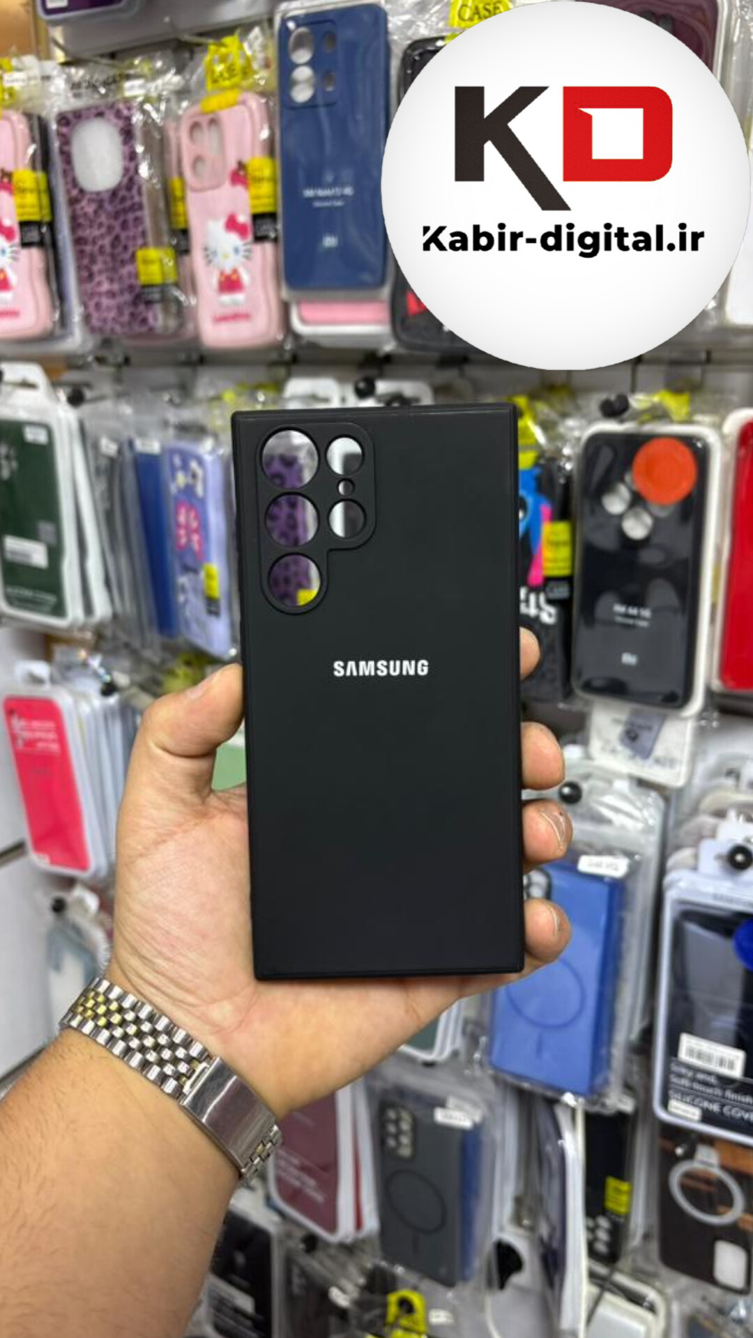 قاب گوشی Galaxy S22 Ultra سامسونگ سیلیکونی اورجینال درجه یک داخل پارچه زیر بسته محافظ لنزدار مشکی