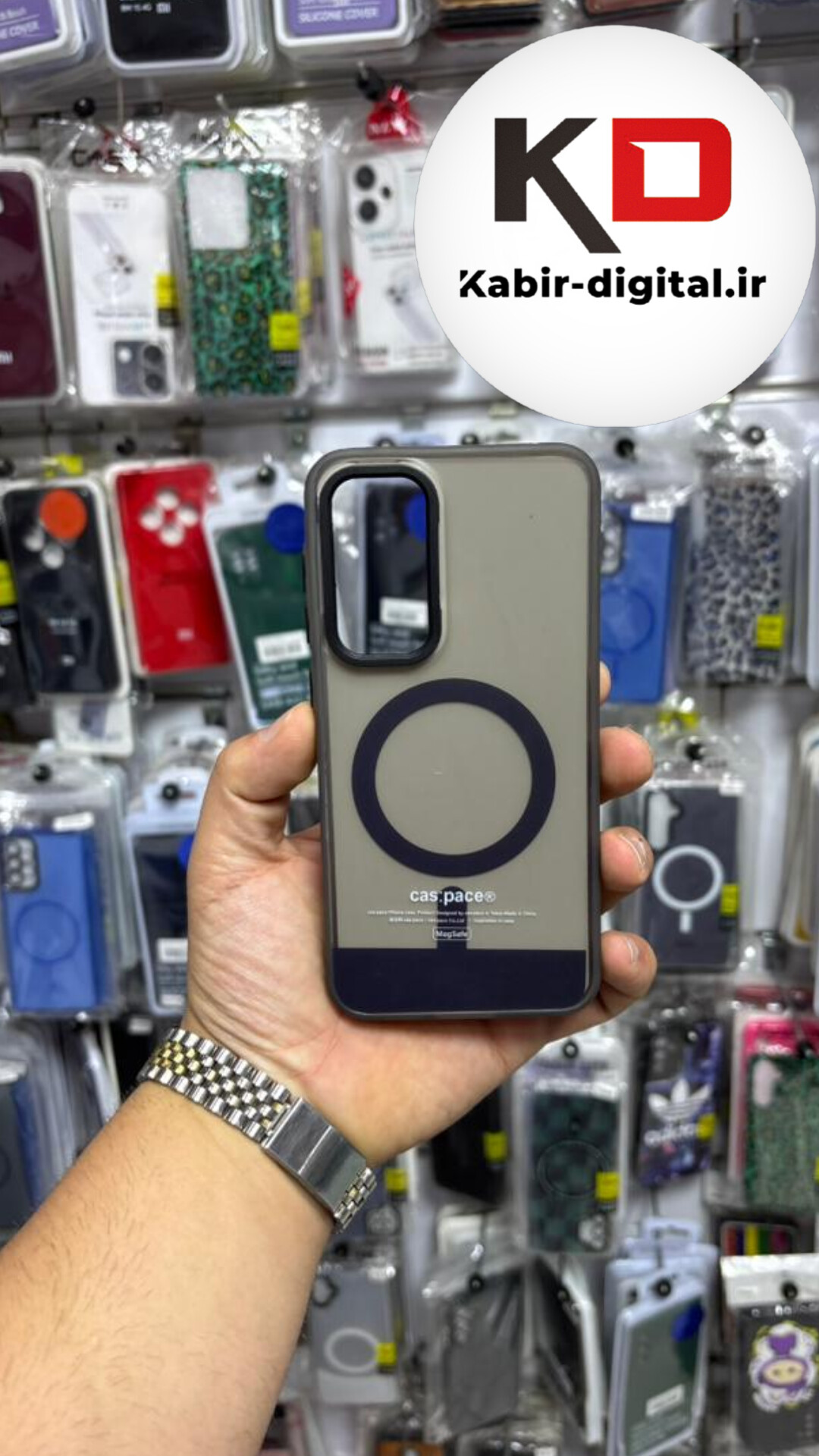 قاب گوشی Galaxy S24 FE/ S25 FE سامسونگ سیلیکونی اورجینال طرح مگ سیف محافظ لنزدار