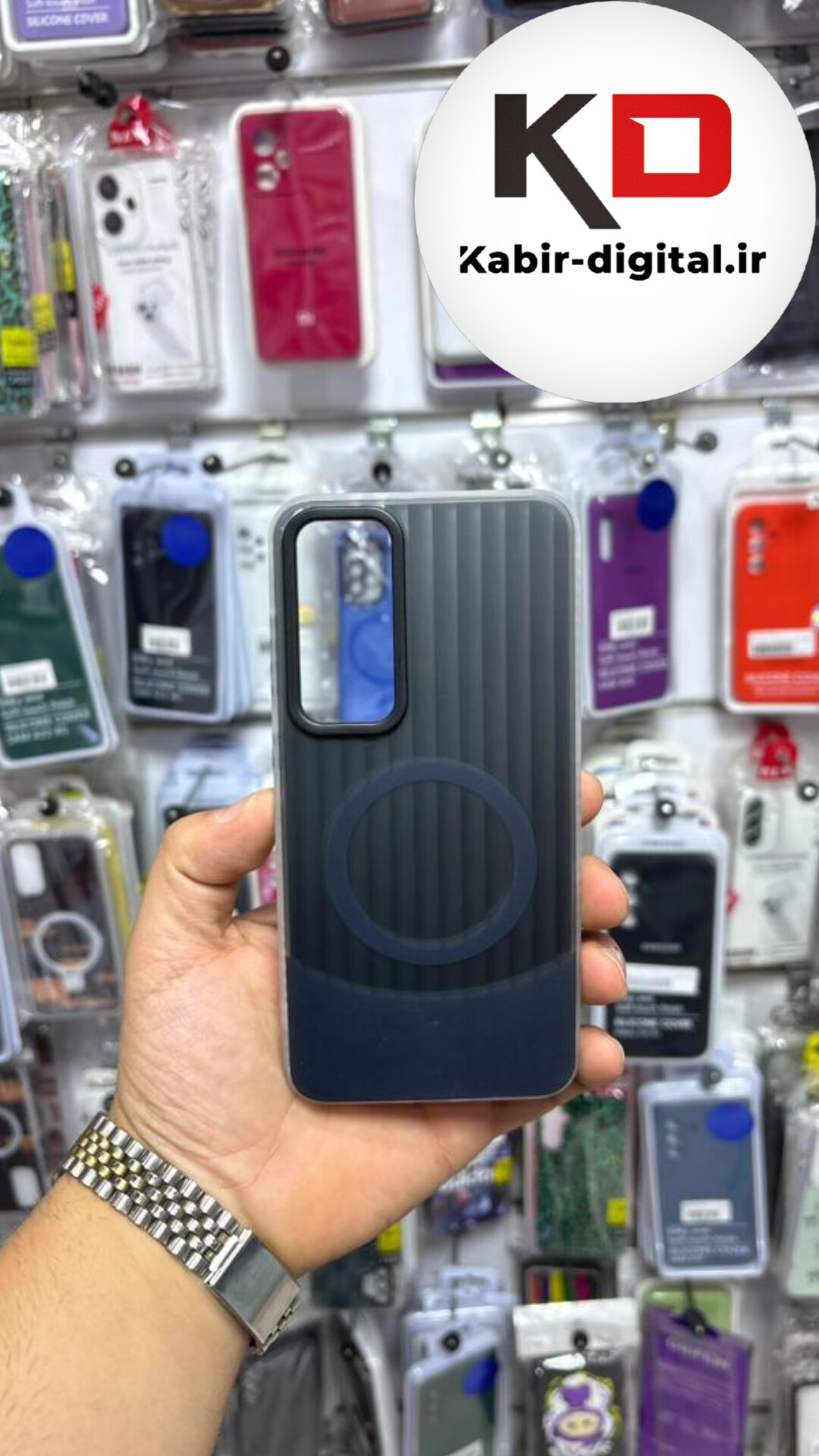 قاب گوشی Galaxy S24 FE/ S25 FE سامسونگ اورجینال SO COOL سوکول لنز کرومی براق طرح مگ سیف کرکره ایی مشکی