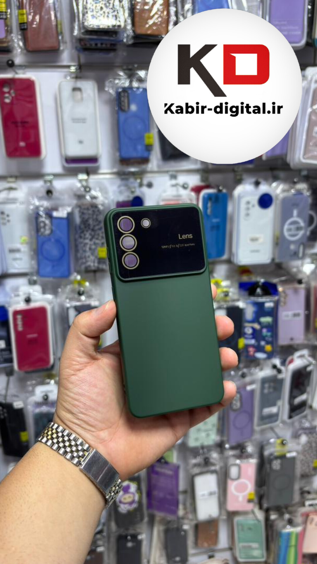 قاب گوشی Galaxy S21 FE سامسونگ سیلیکونی Camera Lens زیر بسته محافظ لنز دار
