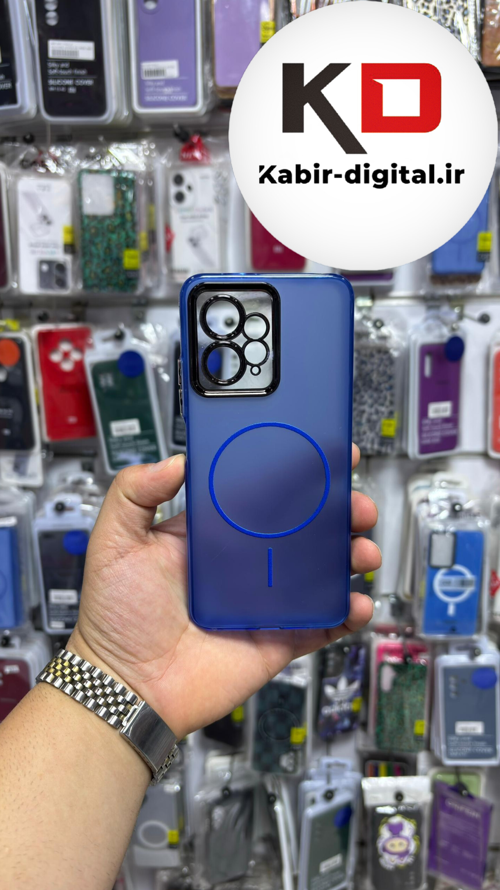 قاب گوشی Redmi Note 12 4g شیائومی Slim MagSafe Case مات کروم طرح مگ سیف محافظ لنز دار