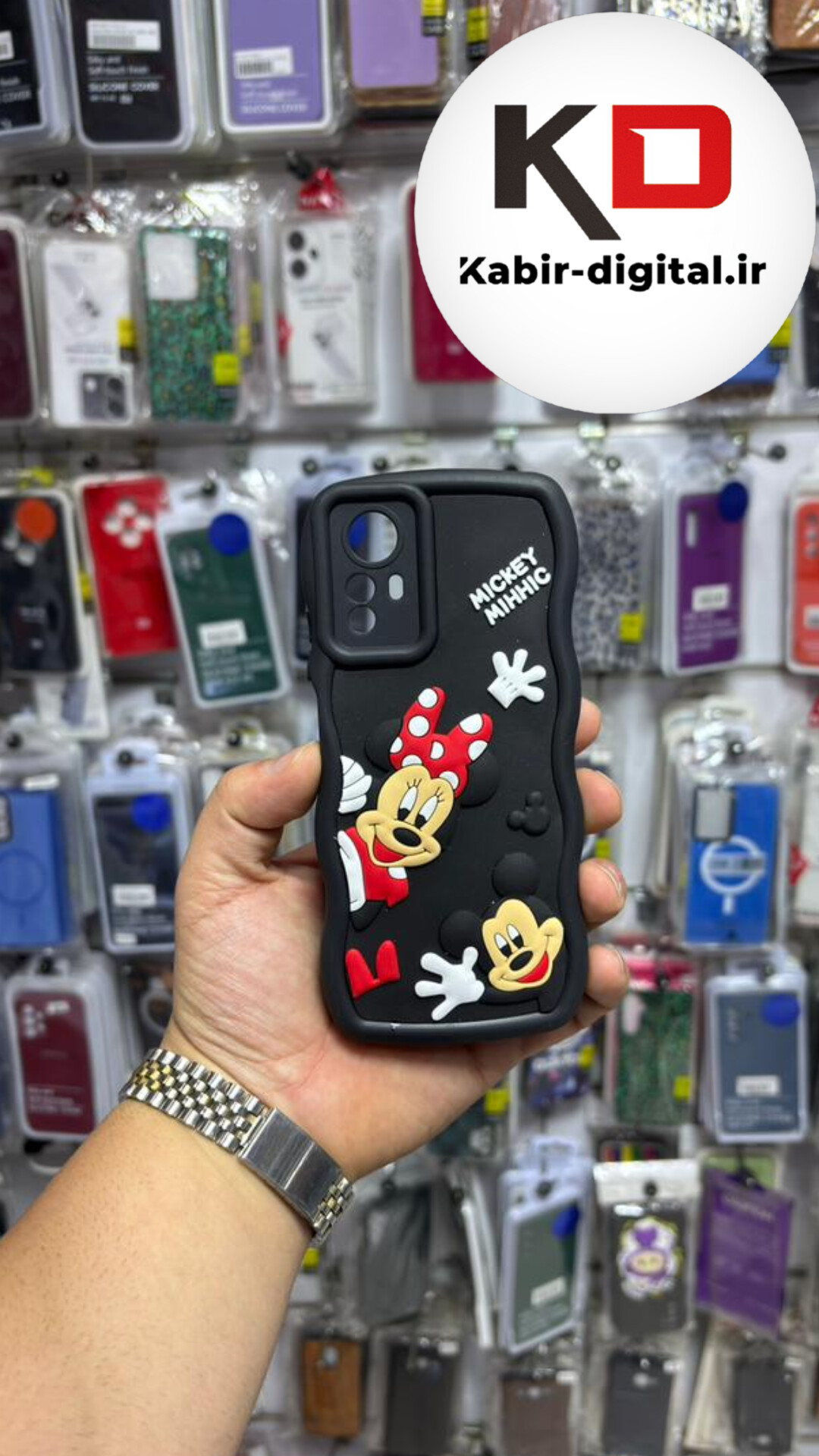 قاب گوشی Redmi Note 12s شیائومی سیلیکونی طرح  Solid Case ضد ضربه عروسکی منحنی برجسته  محافظ لنز دار