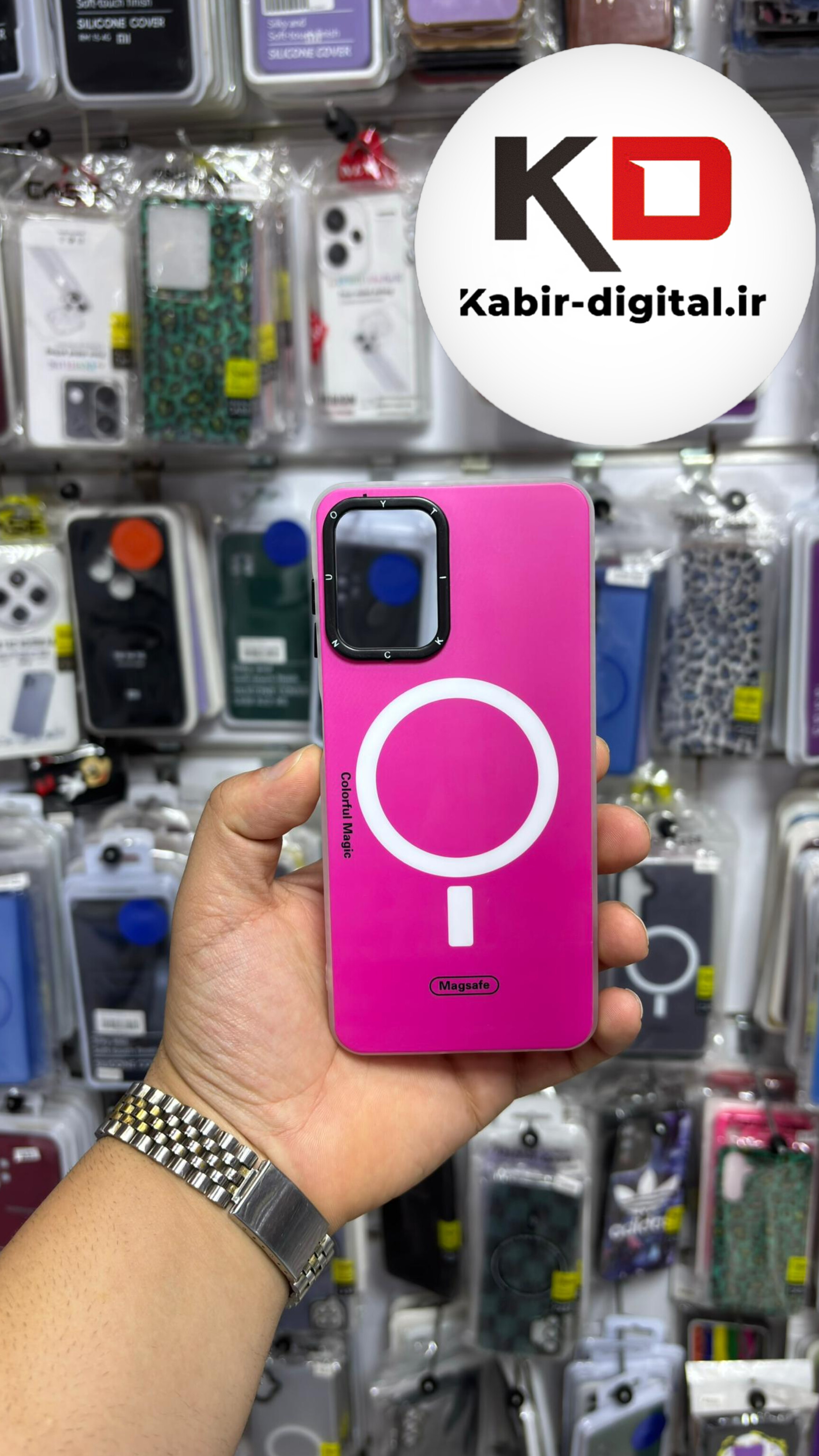 قاب گوشی Galaxy A22 4g / M32سامسونگ پشت مات طرح مگ سیف ایربگ دار دور مات  محافظ لنزدار صورتی