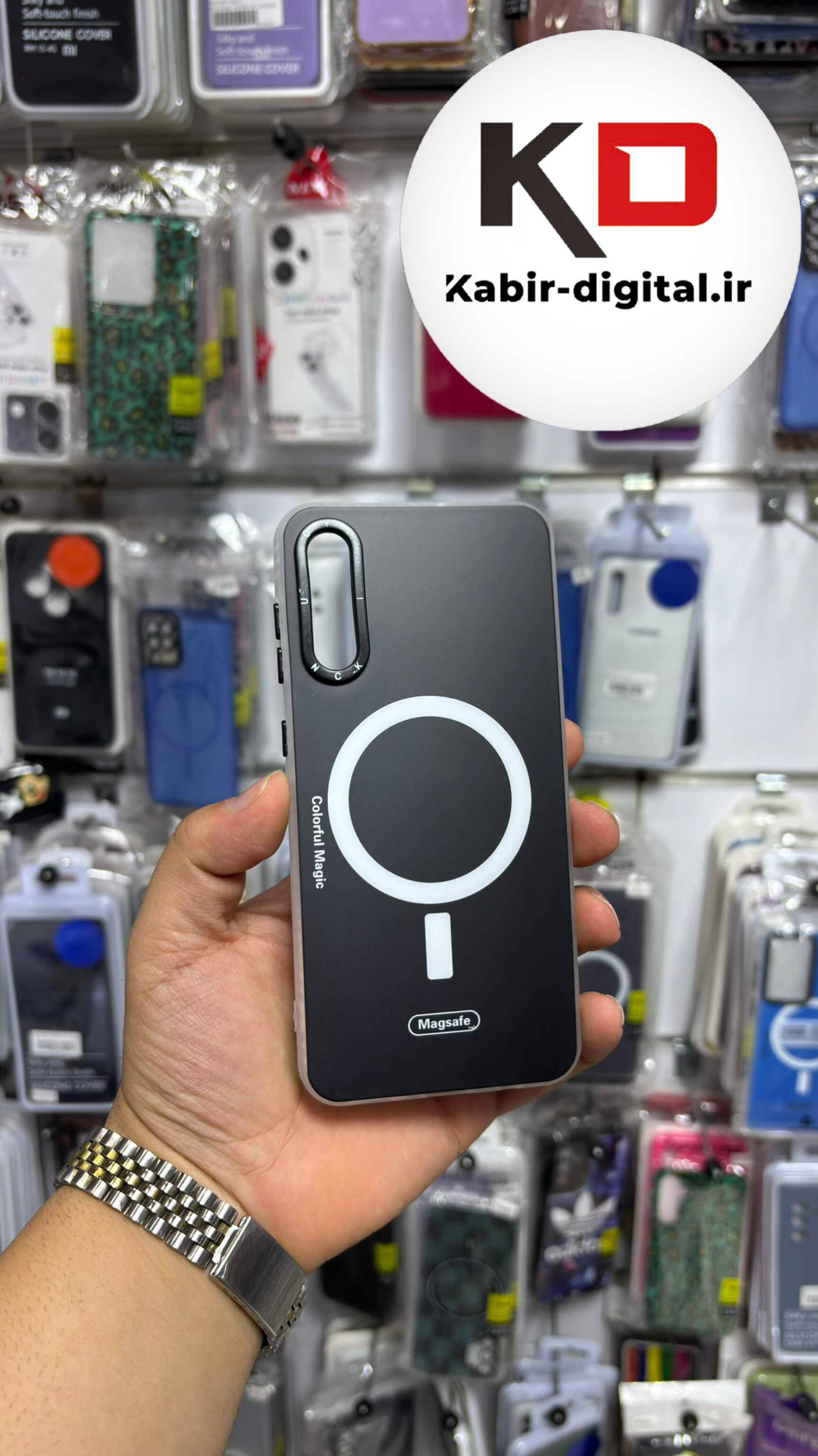قاب گوشی Galaxy A30s /A50s /  A50 سامسونگ  پشت مات طرح مگ سیف ایربگ دار دور مات  محافظ لنزدار مشکی