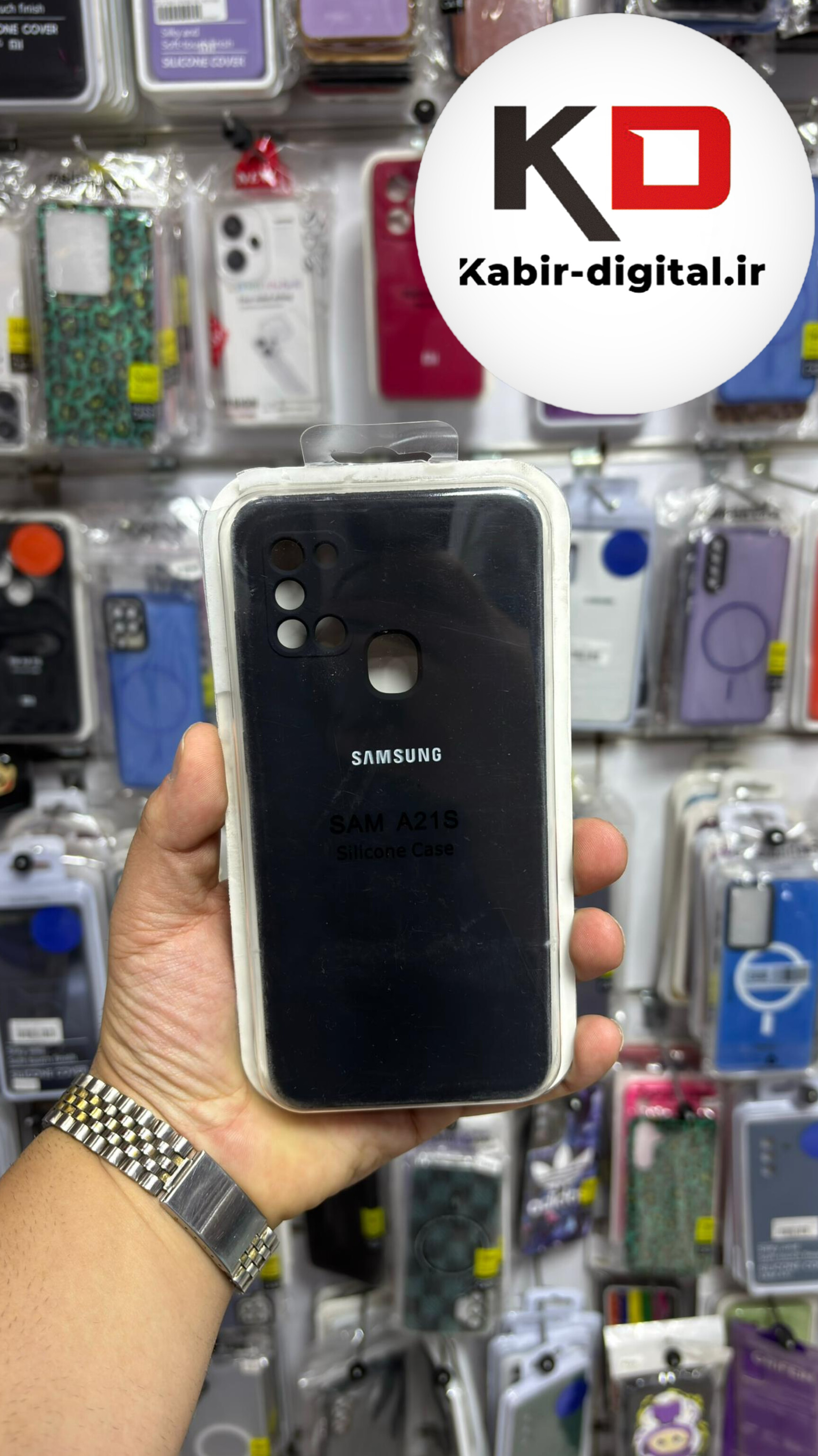 قاب گوشی Galaxy A21s سامسونگ سیلیکونی اورجینال درجه یک داخل پارچه زیر بسته محافظ لنزدار