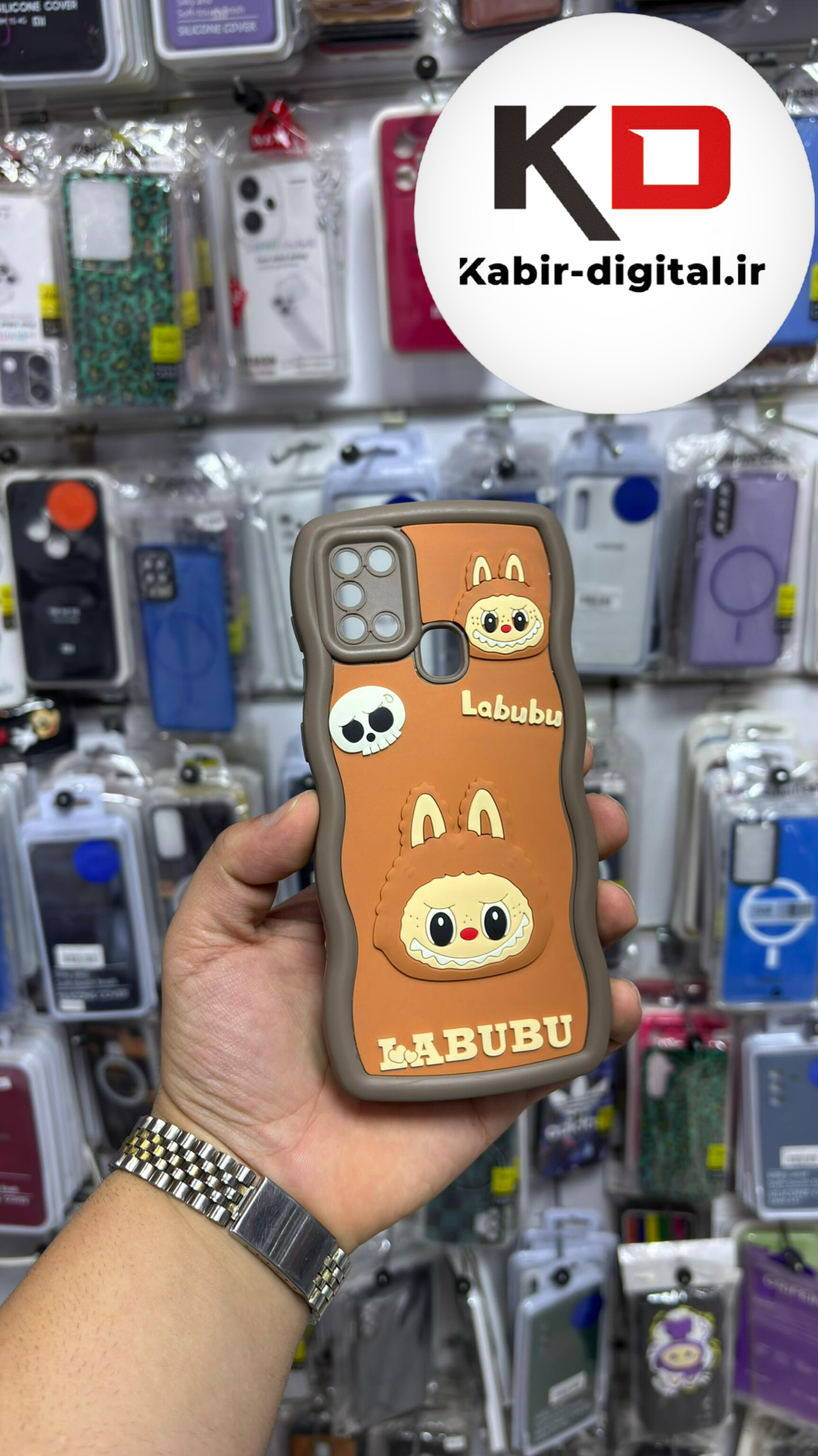 قاب گوشی Galaxy A21s سامسونگ سیلیکونی طرح  Solid Case ضد ضربه عروسکی منحنی برجسته  محافظ لنز دار
