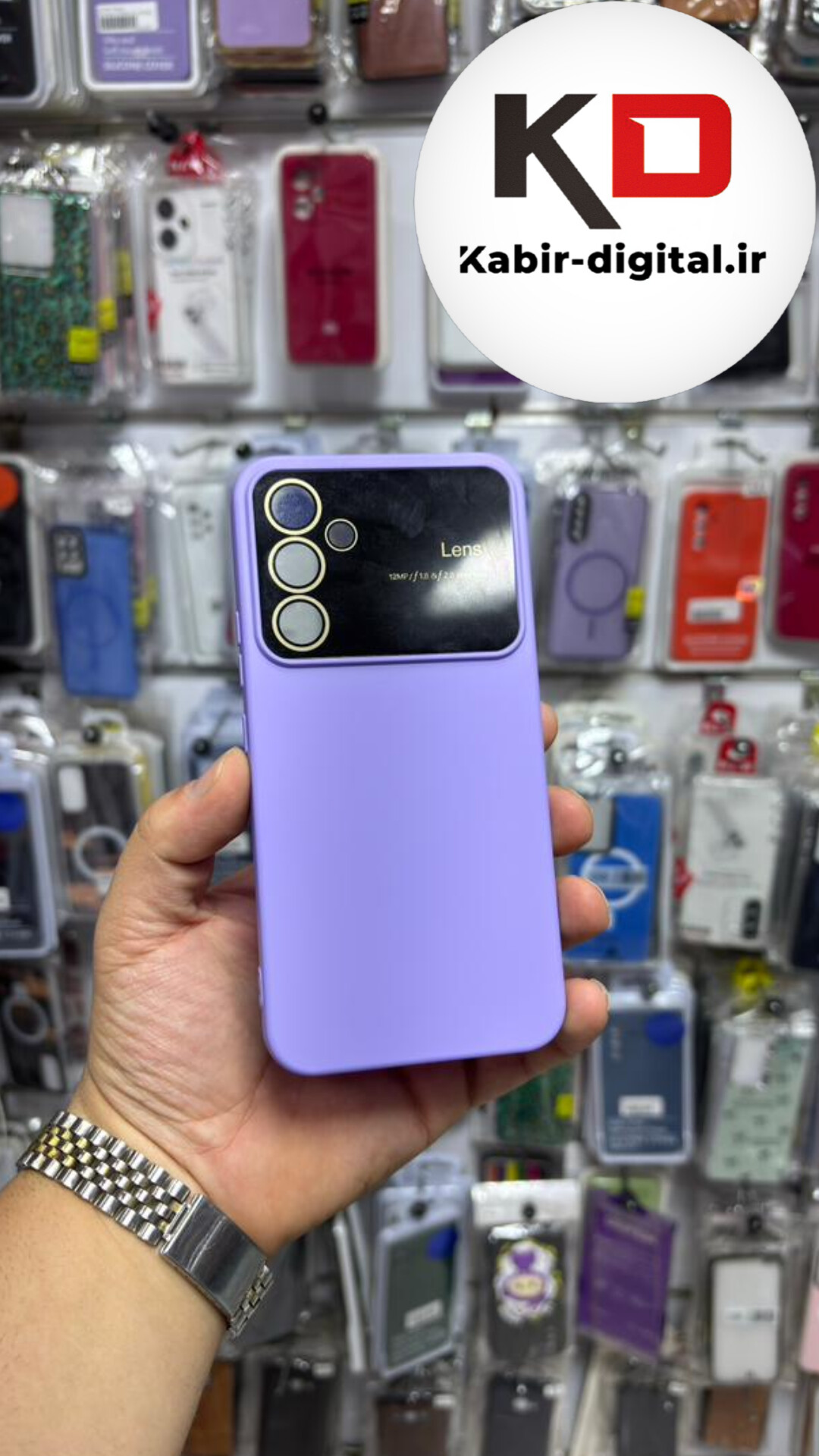 قاب گوشی Galaxy A54 سامسونگ سیلیکونی Camera Lens زیر بسته محافظ لنز دار یاسی