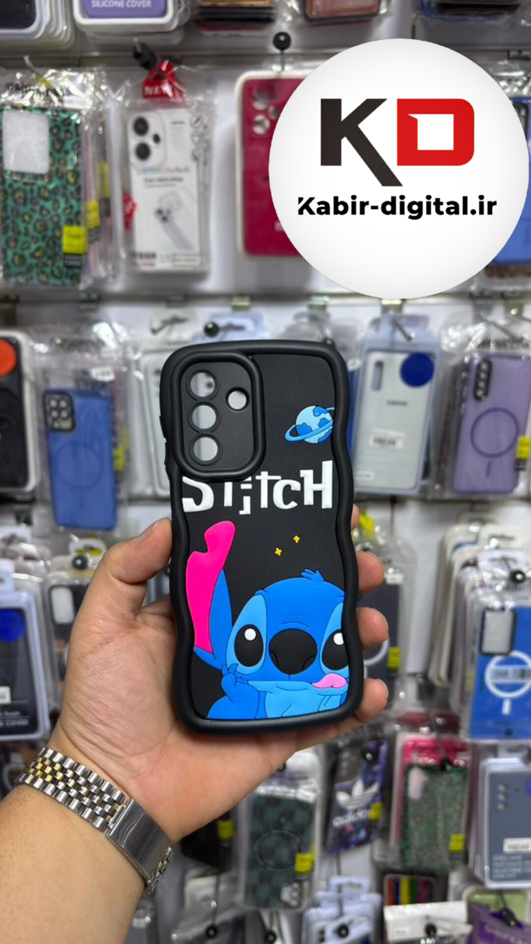 قاب گوشی Galaxy A26 / A17 سامسونگ سیلیکونی طرح  Solid Case ضد ضربه عروسکی منحنی برجسته  محافظ لنز دار استیج