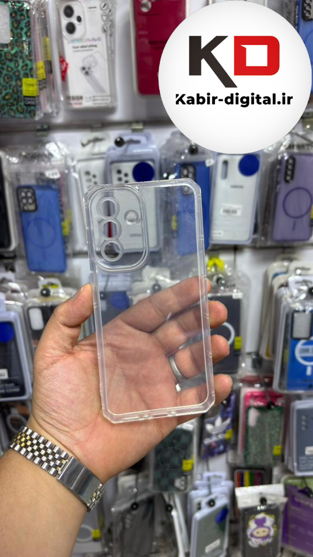 قاب گوشی Galaxy A36 / A56 سامسونگ ژله ایی پشت سخت شیشه ای شفاف محافظ لنزدار کپسولی بی رنگ