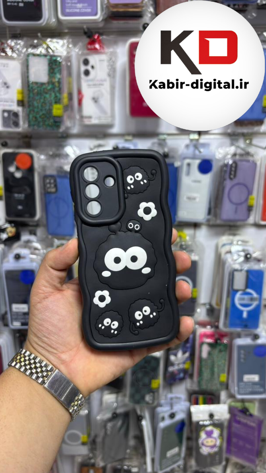 قاب گوشی Galaxy A36 / A56 سامسونگ سیلیکونی طرح  Solid Case ضد ضربه عروسکی منحنی برجسته  محافظ لنز دار