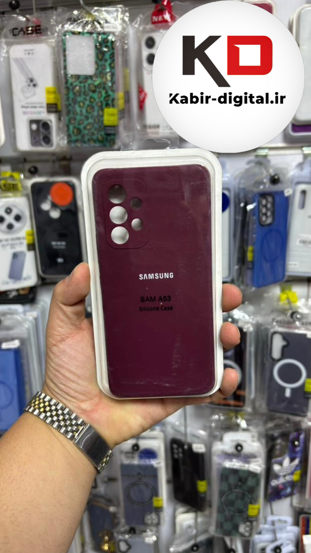 قاب گوشی Galaxy A53 سامسونگ سیلیکونی اورجینال درجه یک داخل پارچه زیر بسته محافظ لنزدار