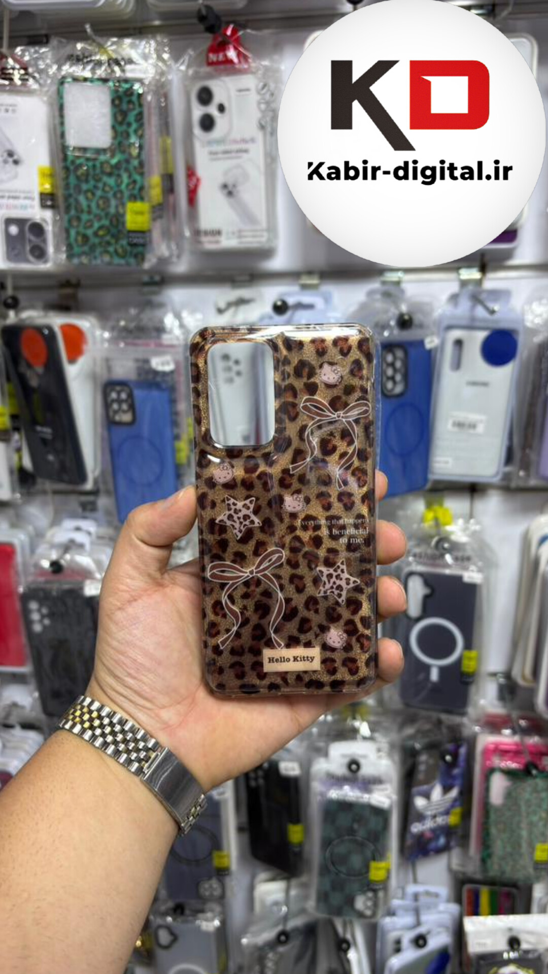 قاب گوشی Galaxy A52 / A52sسامسونگ  IMD لیزری دورمات ایربگ دار دکمه کرومی لاکچری سخت HARD طرح پلنگی