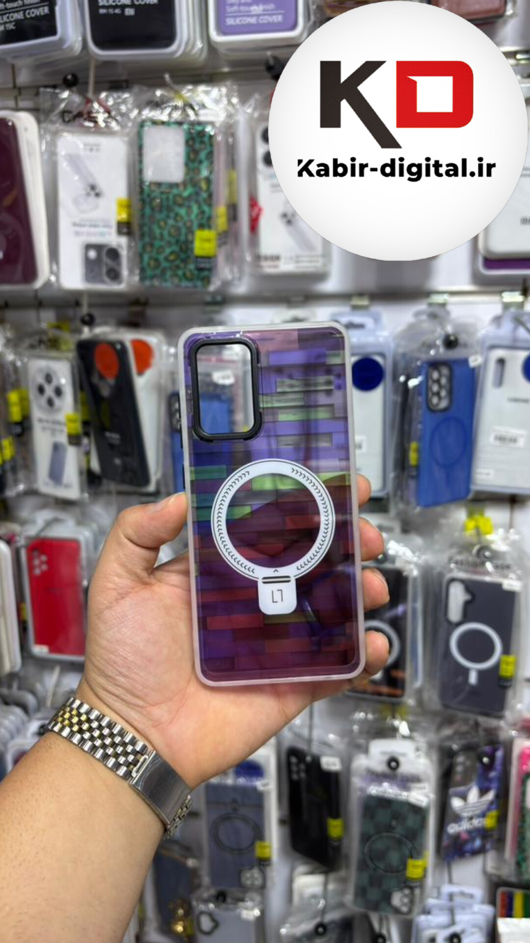قاب گوشی Galaxy A52 / A52sسامسونگ پشت مات طرح مگ سیف ایربگ دار دور مات  محافظ لنزدار