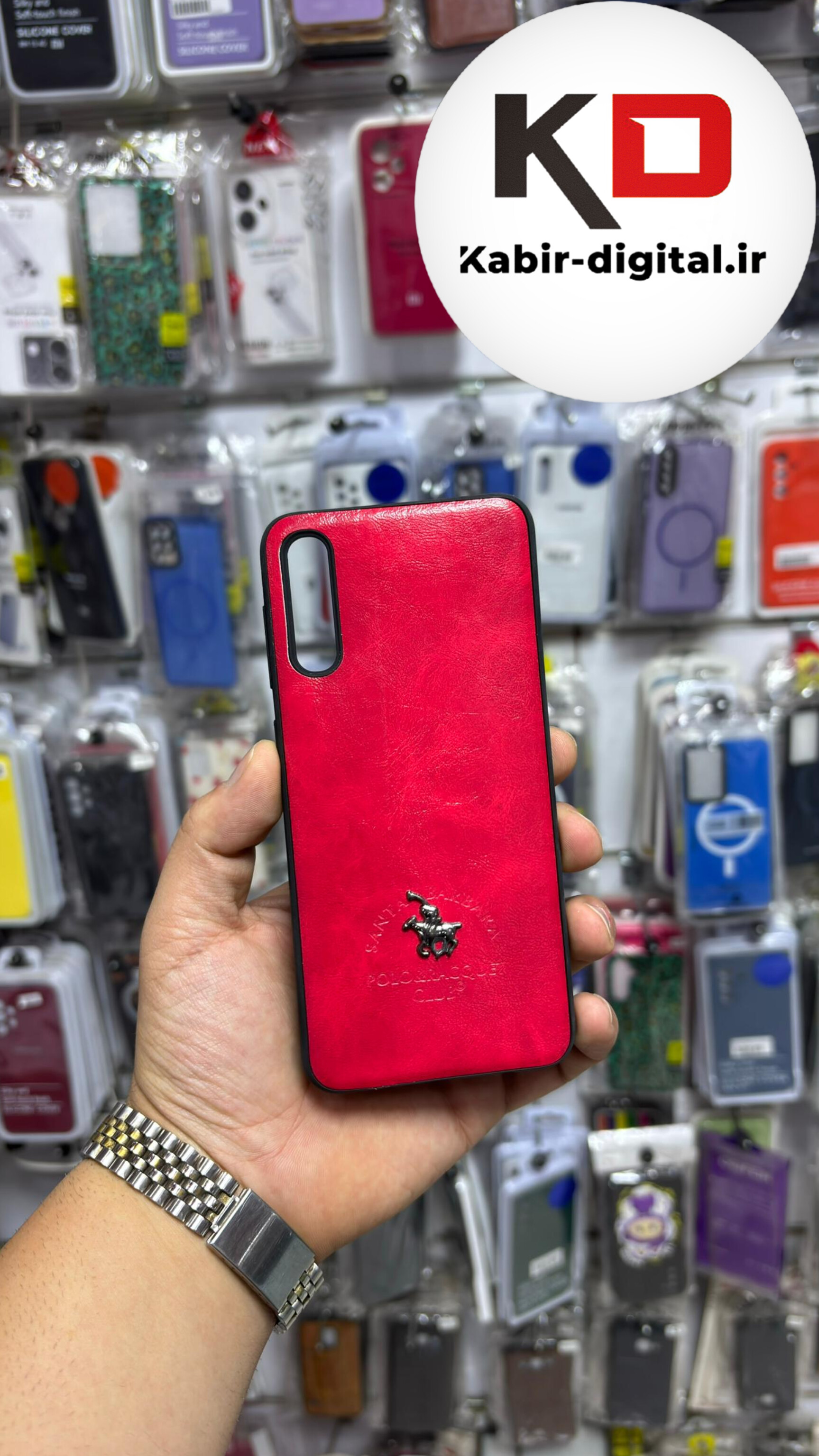 قاب گوشی Galaxy A30s /A50s /  A50 سامسونگ طرح ژله ای چرمی ساده گوزنی محافظ لنزدار قرمز