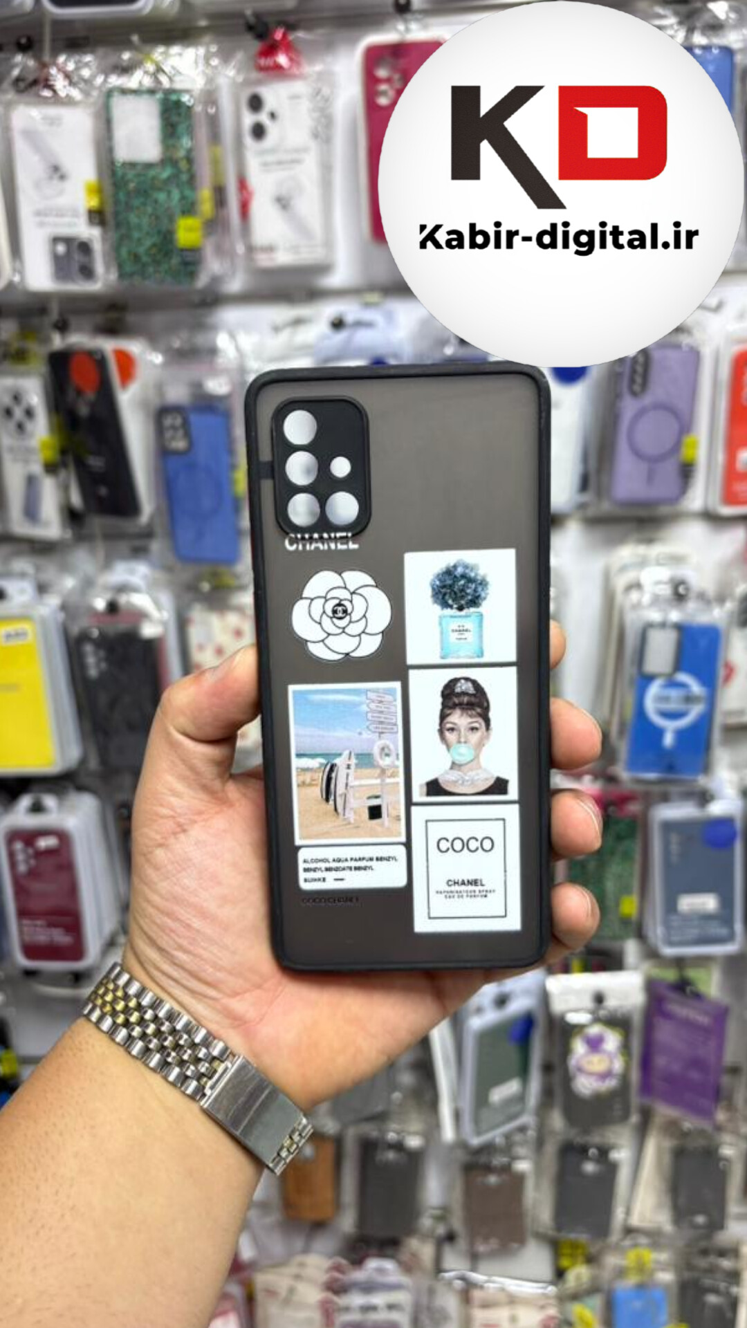 قاب گوشی Galaxy A71 سامسونگ طرح پشت مات طرح دار ژله ای دور سیلیکونی اورجینال محافظ لنز دار