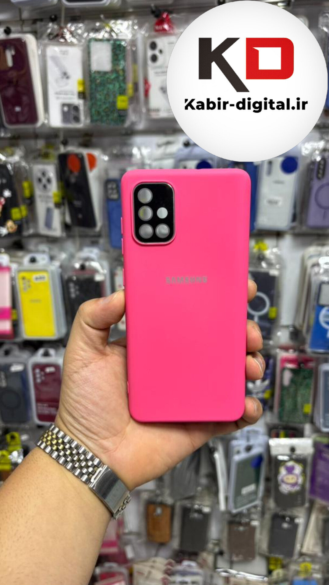 قاب گوشی Galaxy A71 سامسونگ سیلیکونی اورجینال درجه یک داخل پارچه زیر بسته محافظ لنزدار