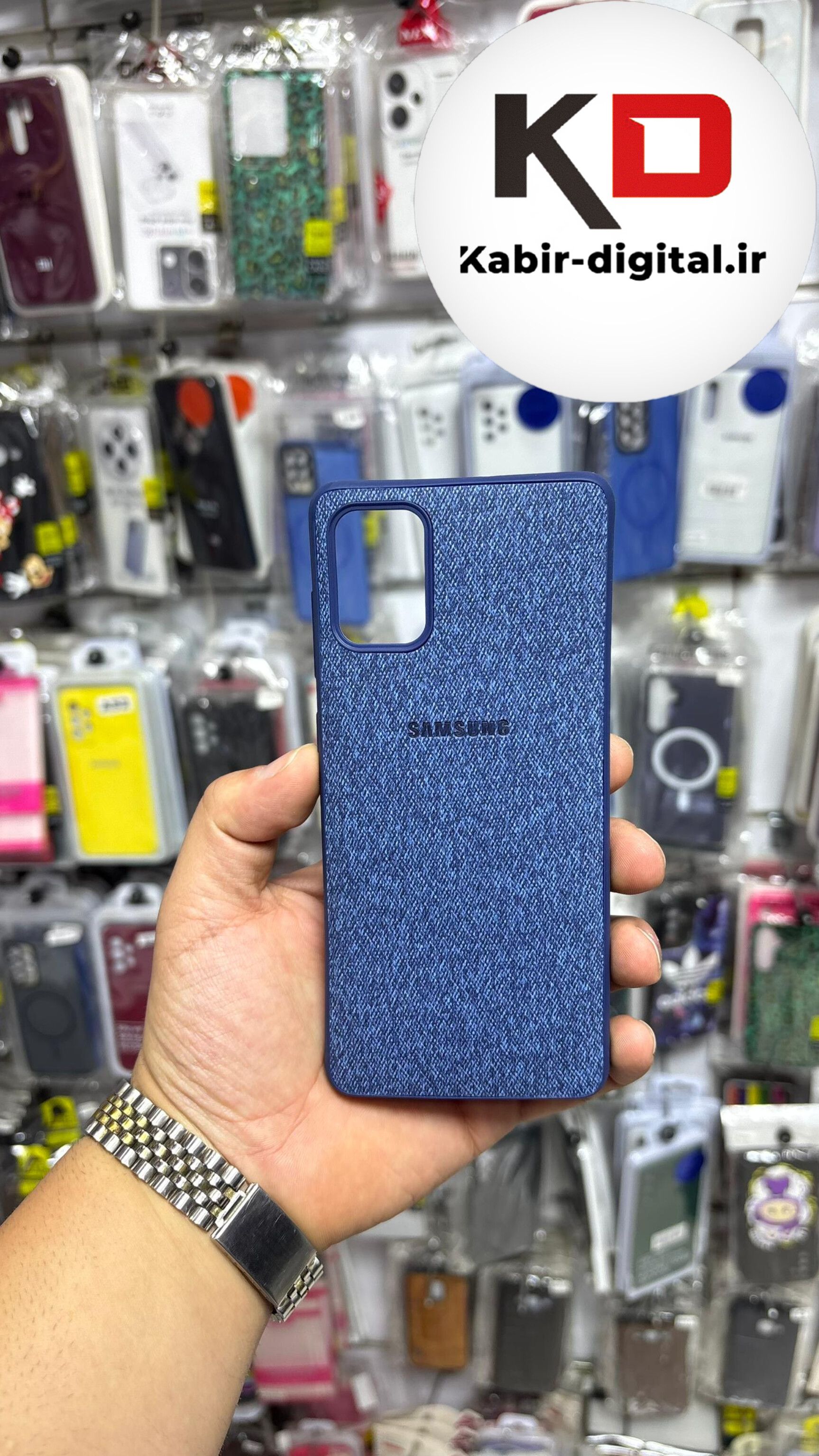 قاب گوشی Galaxy A71 سامسونگ Cotton Case مخمل چرمی Hand Made کلاسیک