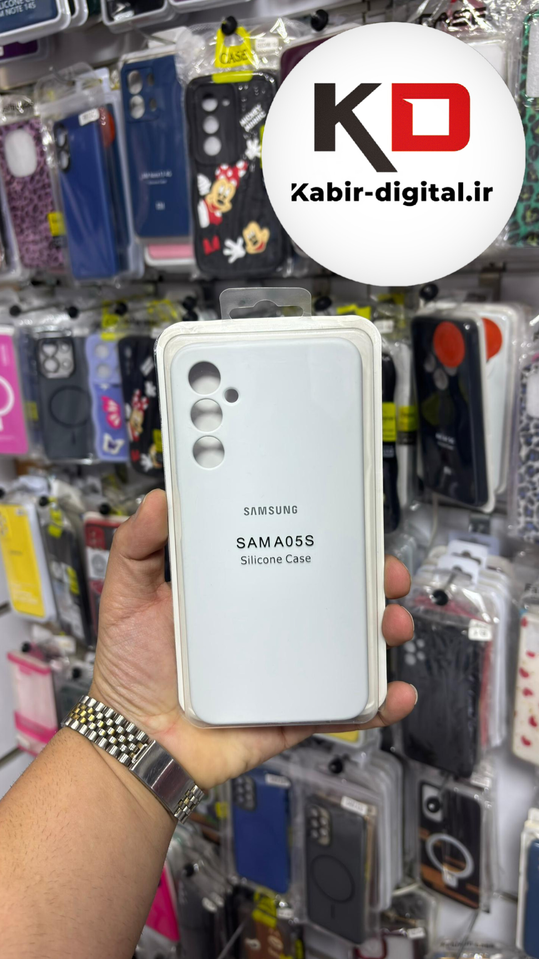 قاب گوشی Galaxy A05s سامسونگ سیلیکونی اورجینال درجه یک داخل پارچه زیر بسته محافظ لنزدار