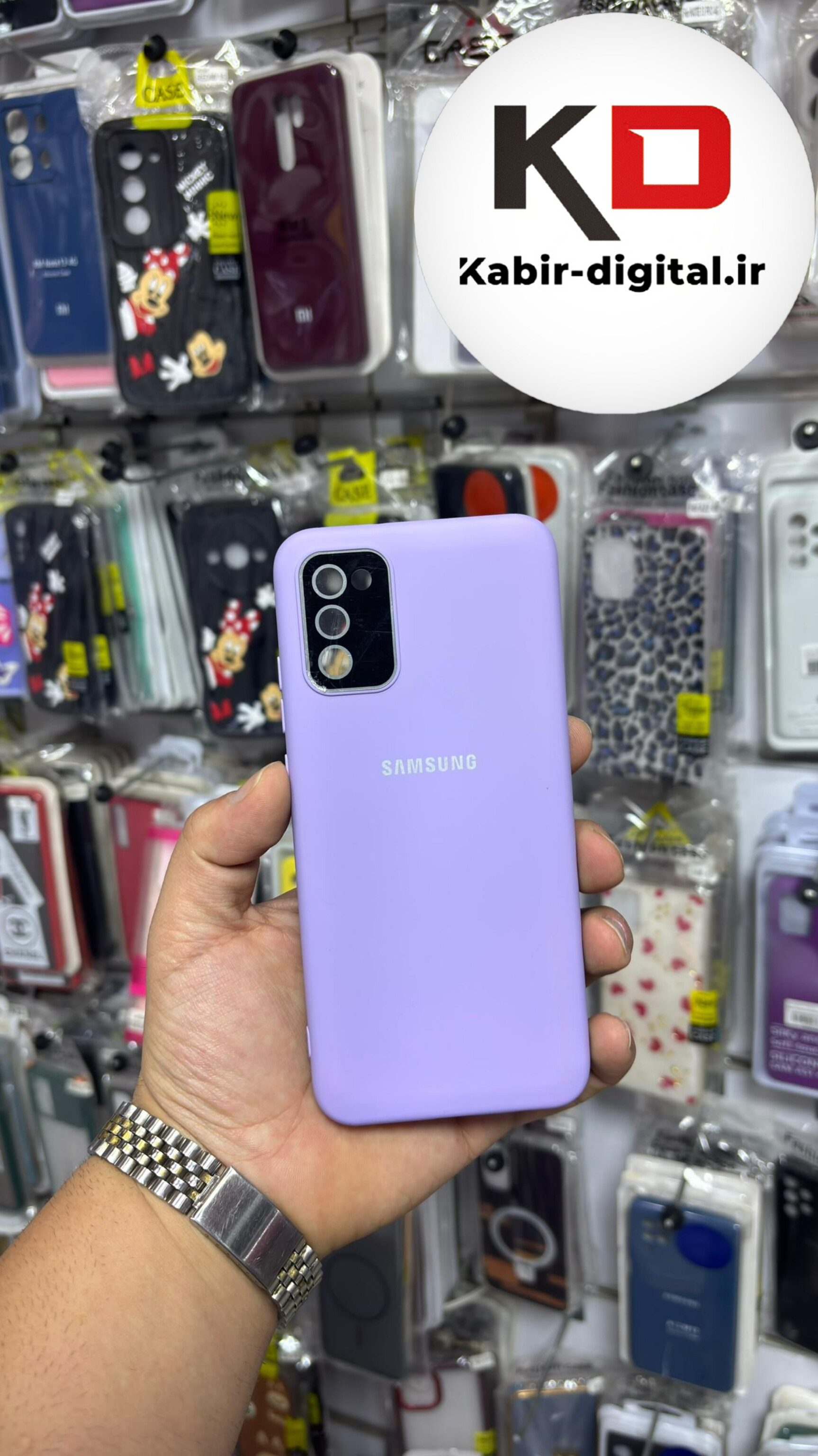 قاب گوشی Galaxy A03s / A02s سامسونگ سیلیکونی اورجینال درجه یک داخل پارچه زیر بسته محافظ لنزدار