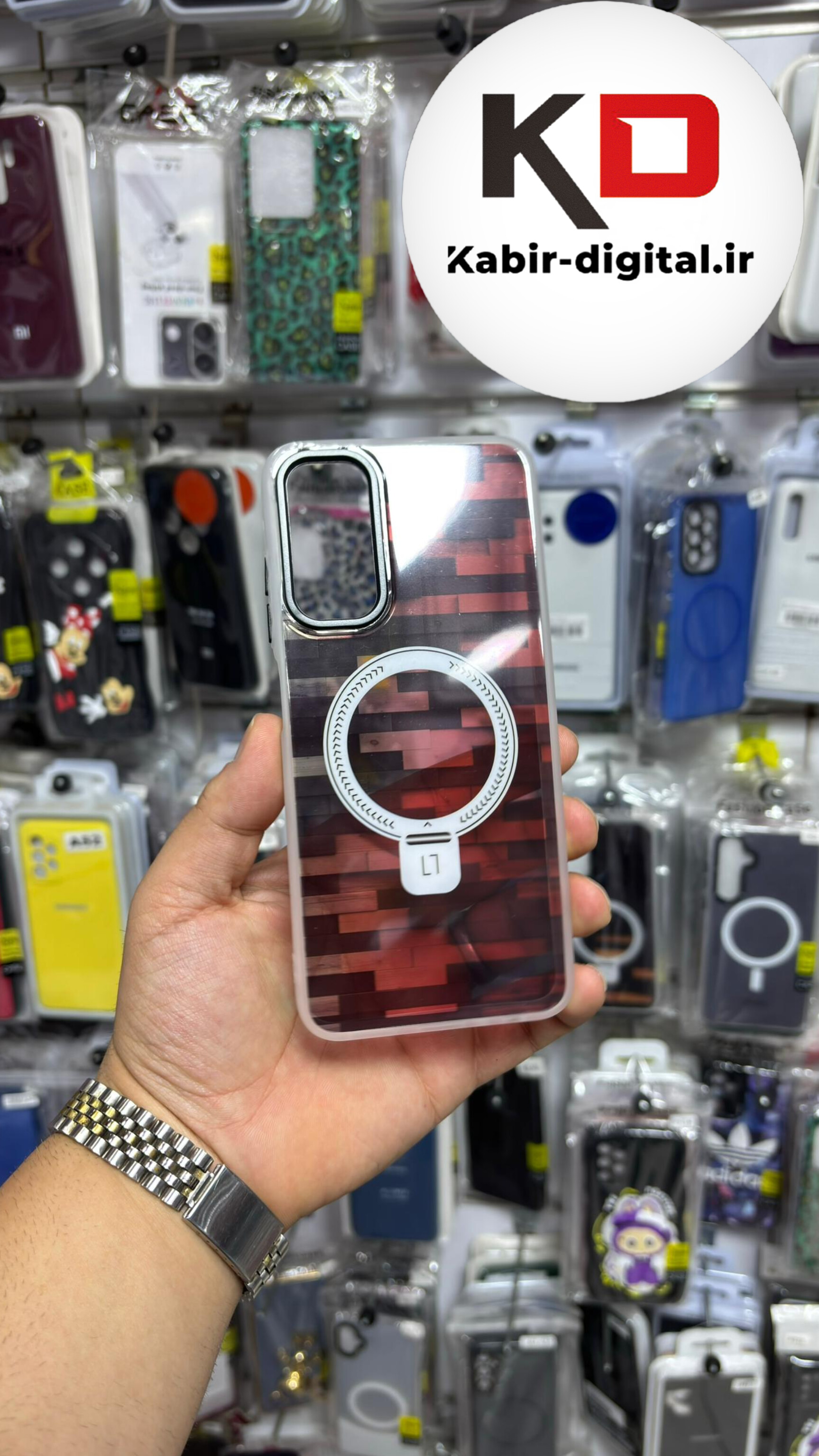 قاب گوشی Galaxy A05s سامسونگ پشت مات طرح مگ سیف ایربگ دار دور مات  محافظ لنزدار