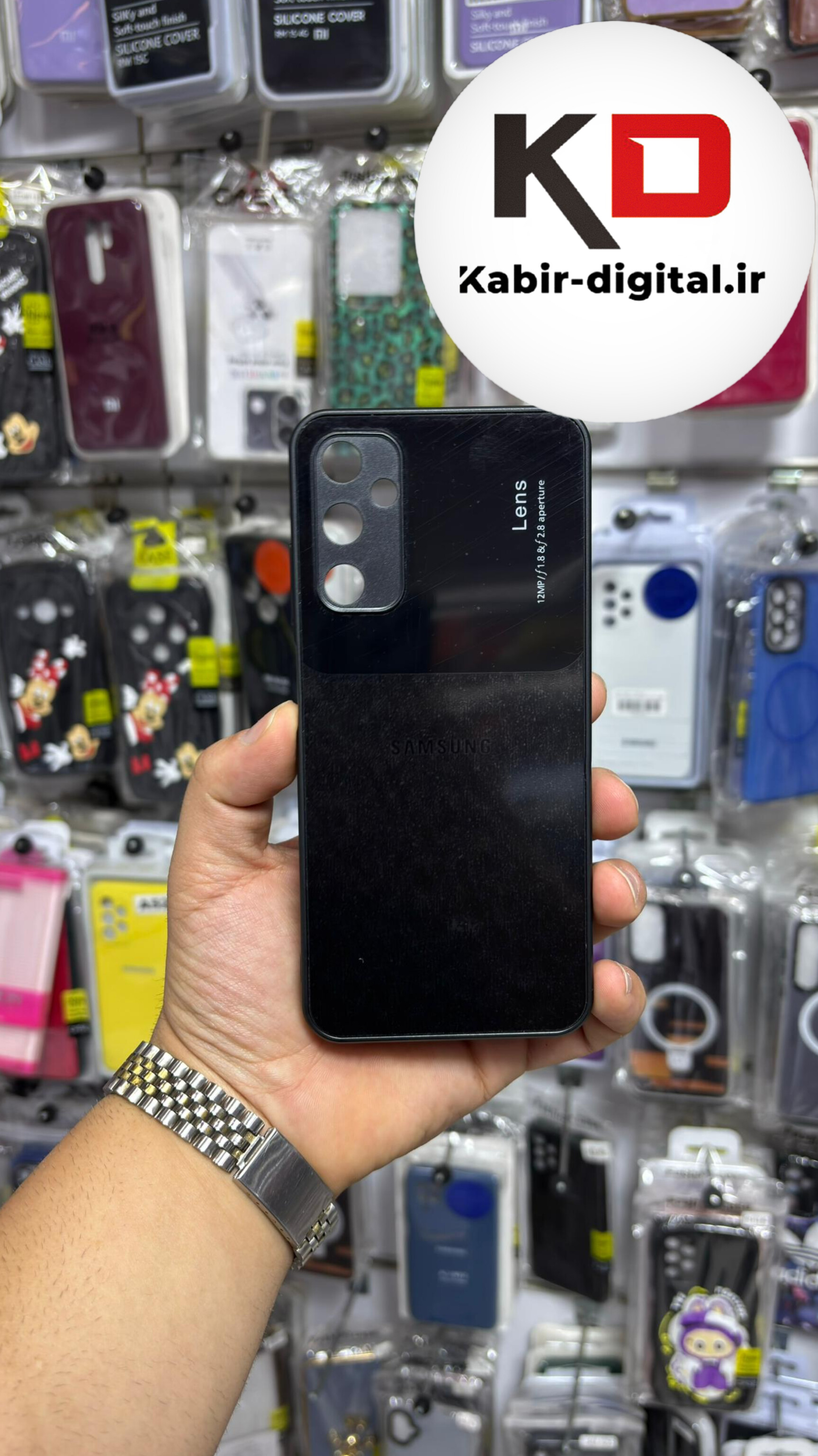 قاب گوشی Galaxy A05S سامسونگ PVD Camera Lense اورجینال محافظ لنز دار رنگ مشکی