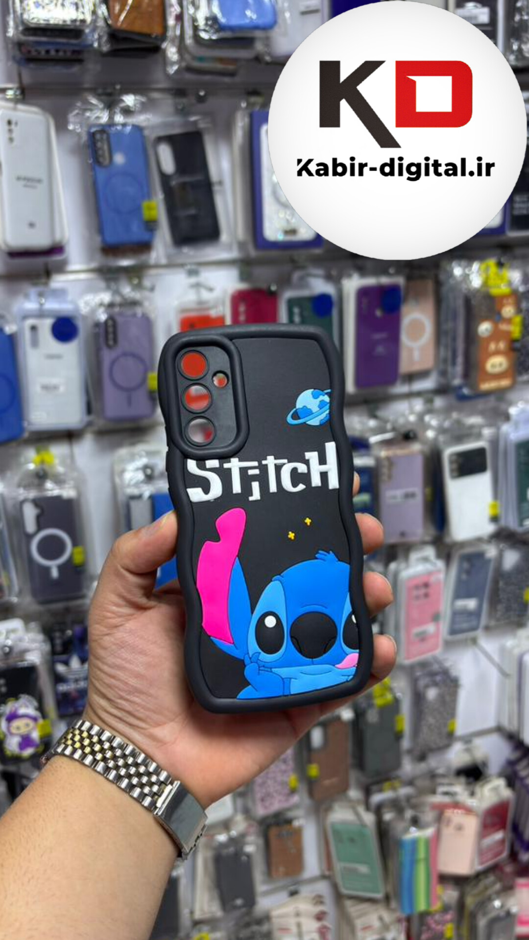 قاب گوشی Galaxy A34 سامسونگ سیلیکونی طرح  Solid Case ضد ضربه عروسکی منحنی برجسته محافظ لنز دار استیج