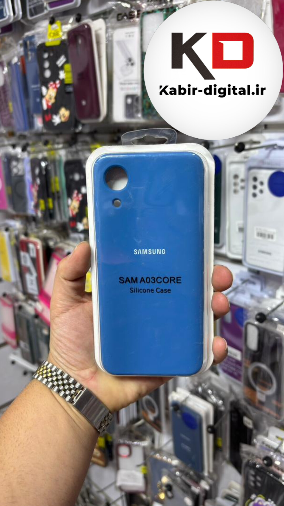 قاب گوشی Galaxy A03 core سامسونگ سیلیکونی اورجینال درجه یک داخل پارچه زیر بسته محافظ لنزدار