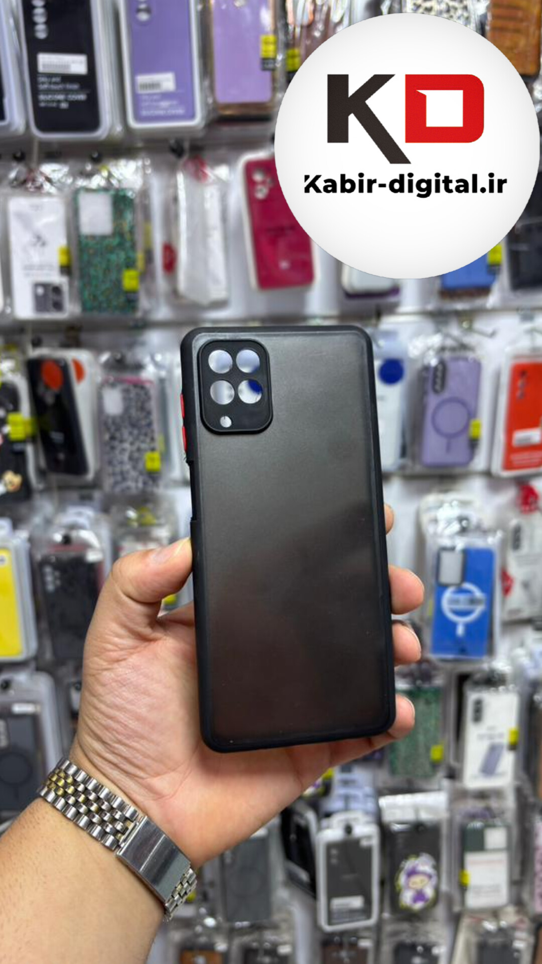 قاب گوشی Galaxy A22 4G / M32 سامسونگ طرح پشت مات دور سیلیکونی محافظ لنز دار
