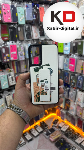 قاب گوشی Galaxy A54 سامسونگ Casetify استند شو اسپرت لنز برجسته طرح استار باکس سفید
