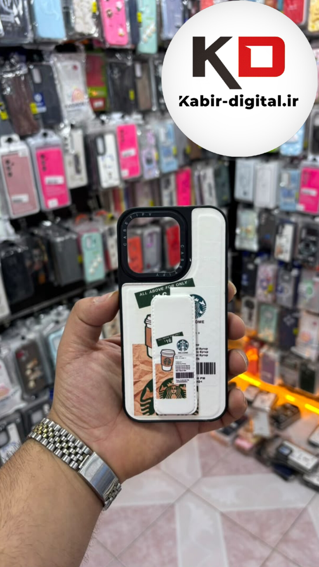 قاب گوشی iPhone 14 Proایفون  Casetify استند شو اسپرت لنز برجسته