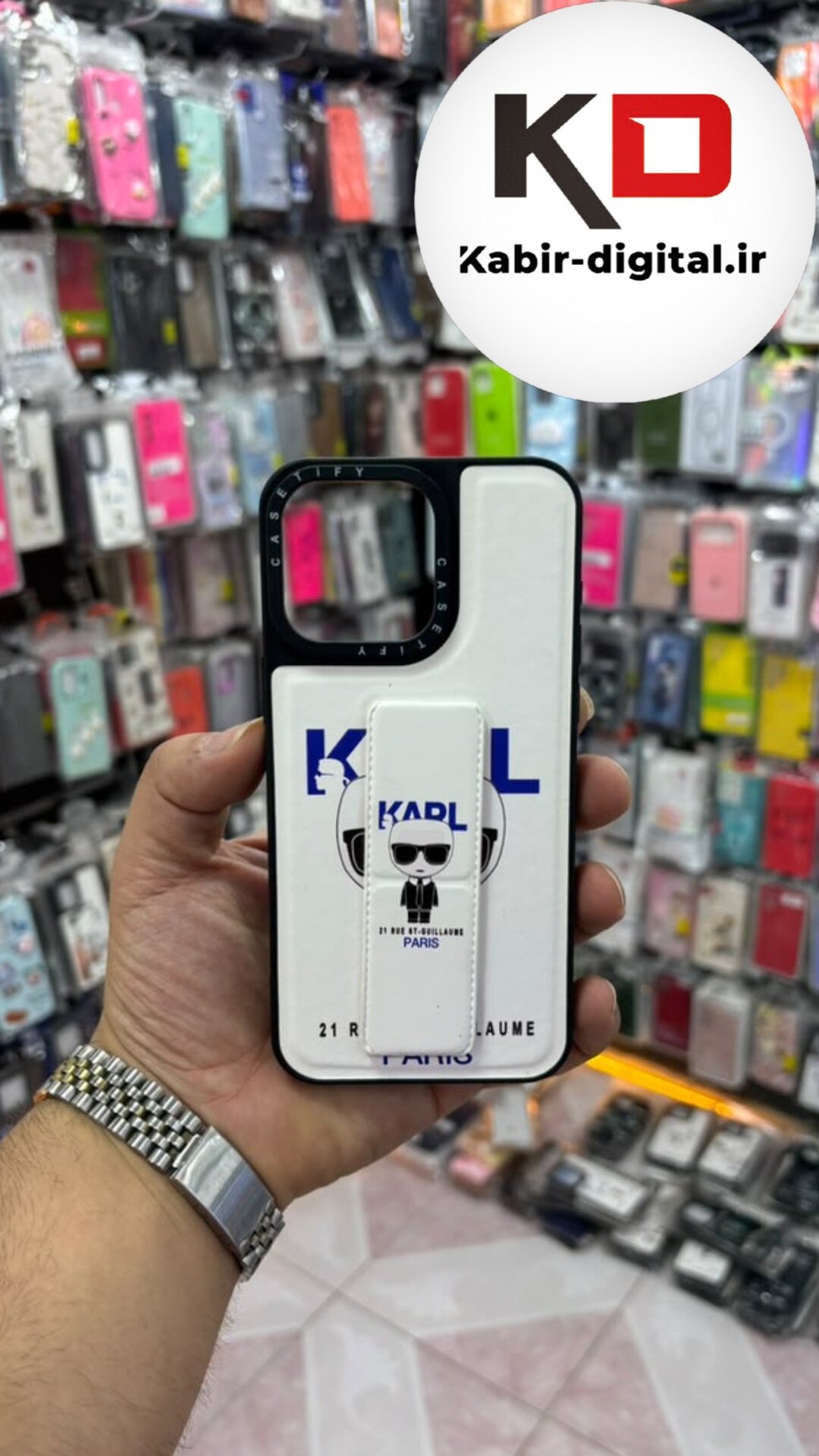 قاب گوشی iPhone 15 Pro ایفون  Casetify استند شو اسپرت لنز برجسته