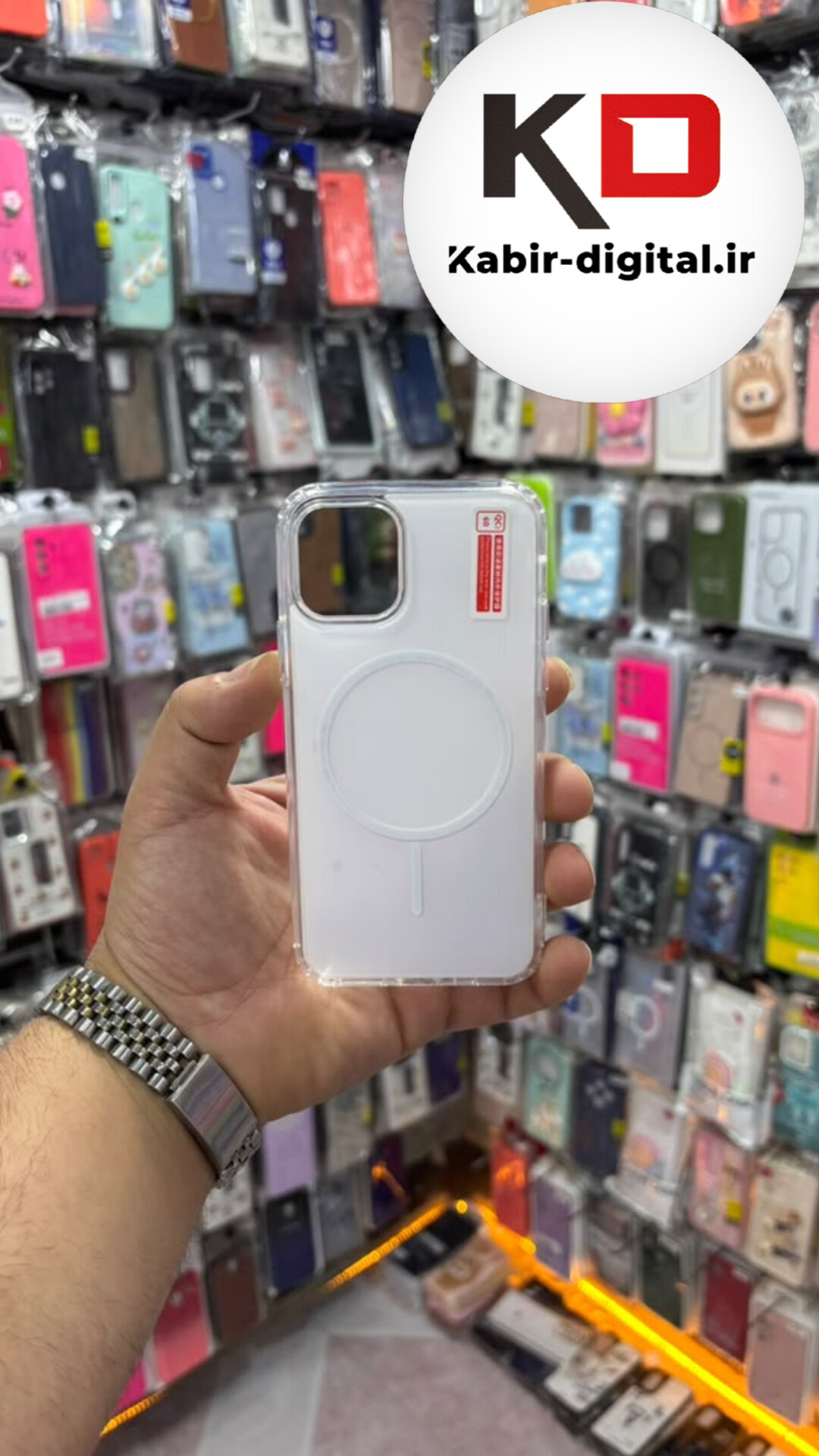 قاب گوشی iPhone 11 Pro آیفون Cosmic Clear Case مگ سیف Magsafe اورجینال اسپرت ایربگ دار ضد ضربه سفید