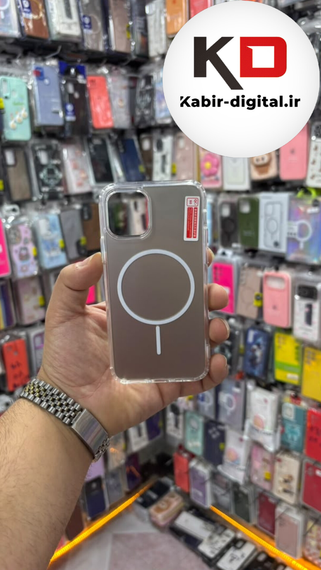 قاب گوشی iPhone 11 آیفون Cosmic Clear Case مگ سیف Magsafe اورجینال اسپرت ایربگ دار ضد ضربه خاکی