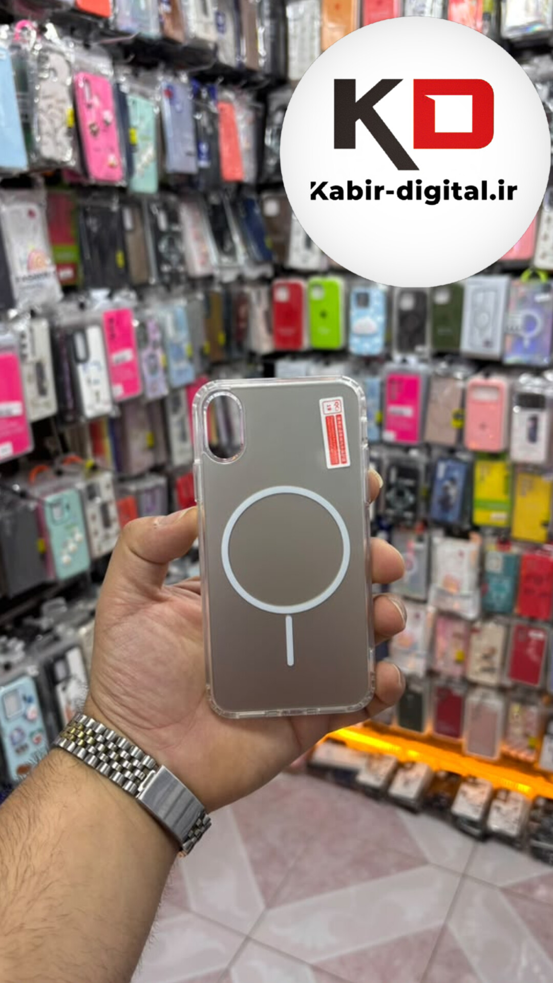 قاب گوشی iPhone X / XS آیفون Cosmic Clear Case مگ سیف Magsafe اورجینال اسپرت ایربگ دار ضد ضربه خاکی