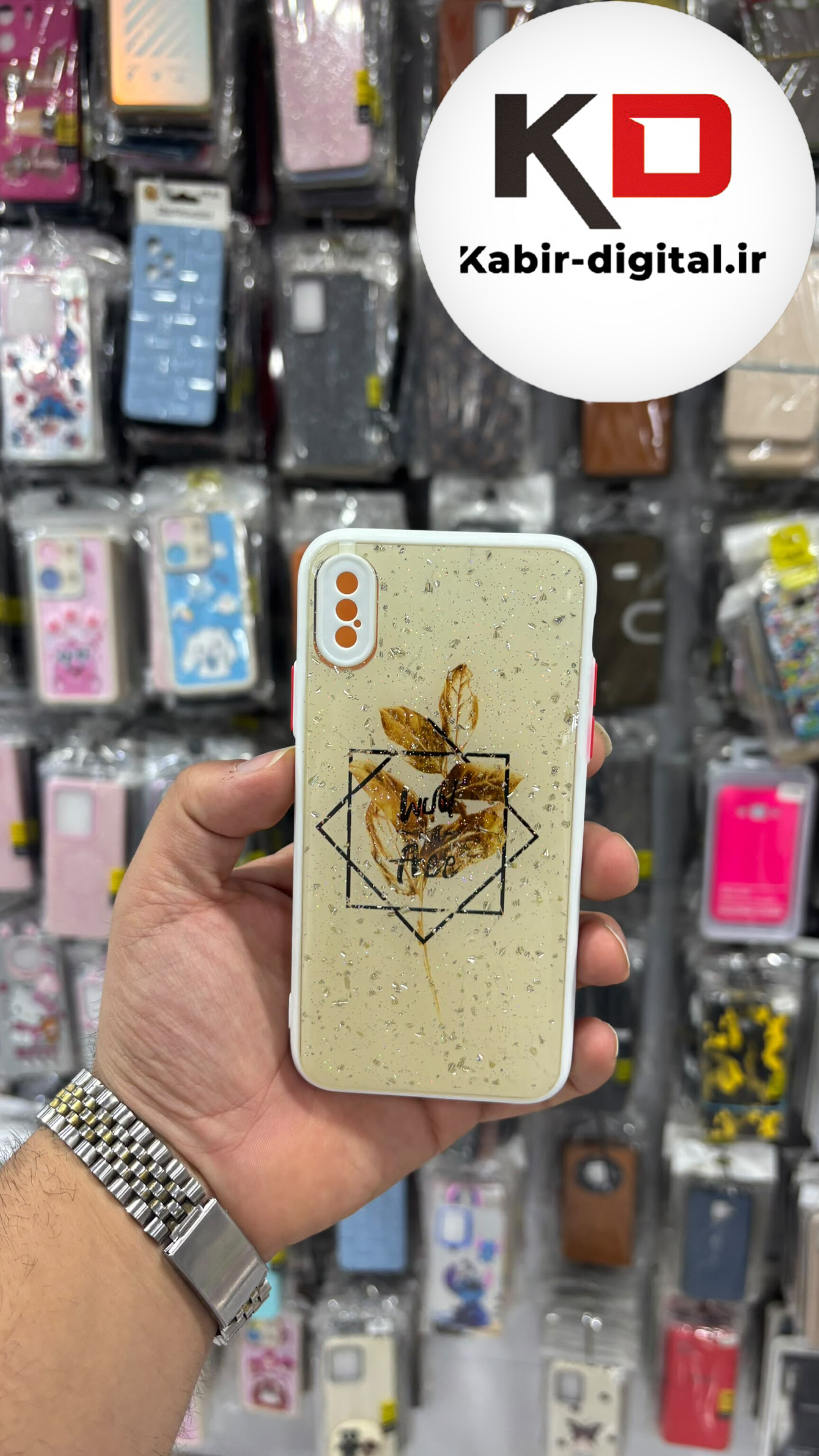 قاب گوشی iPhone X - iPhone XS آیفون طرح رزینی ماربل HARD طرح گل پاپ سوکت دار محافظ لنزدار سفید