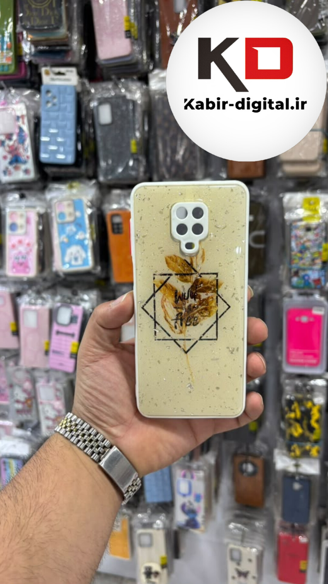 قاب گوشی  Note 9s / Note 9 Pro شیائومی طرح رزینی ماربل HARD پاپ سوکت دار محافظ لنزدار کرمی