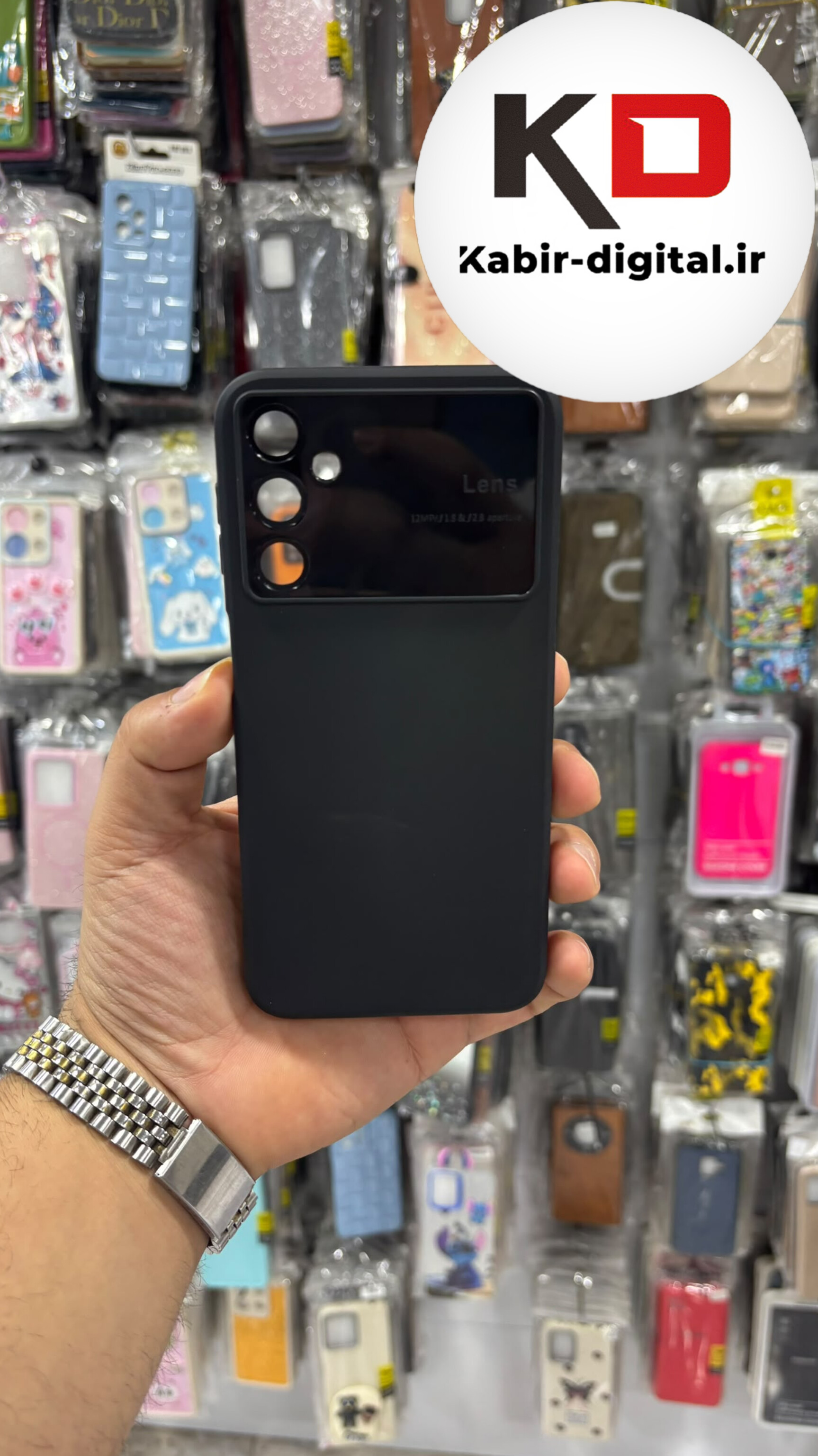 قاب گوشی Galaxy A15 / A25  / A24 سامسونگ سیلیکونی  Camera Lens مشکی محافظ لنزدار